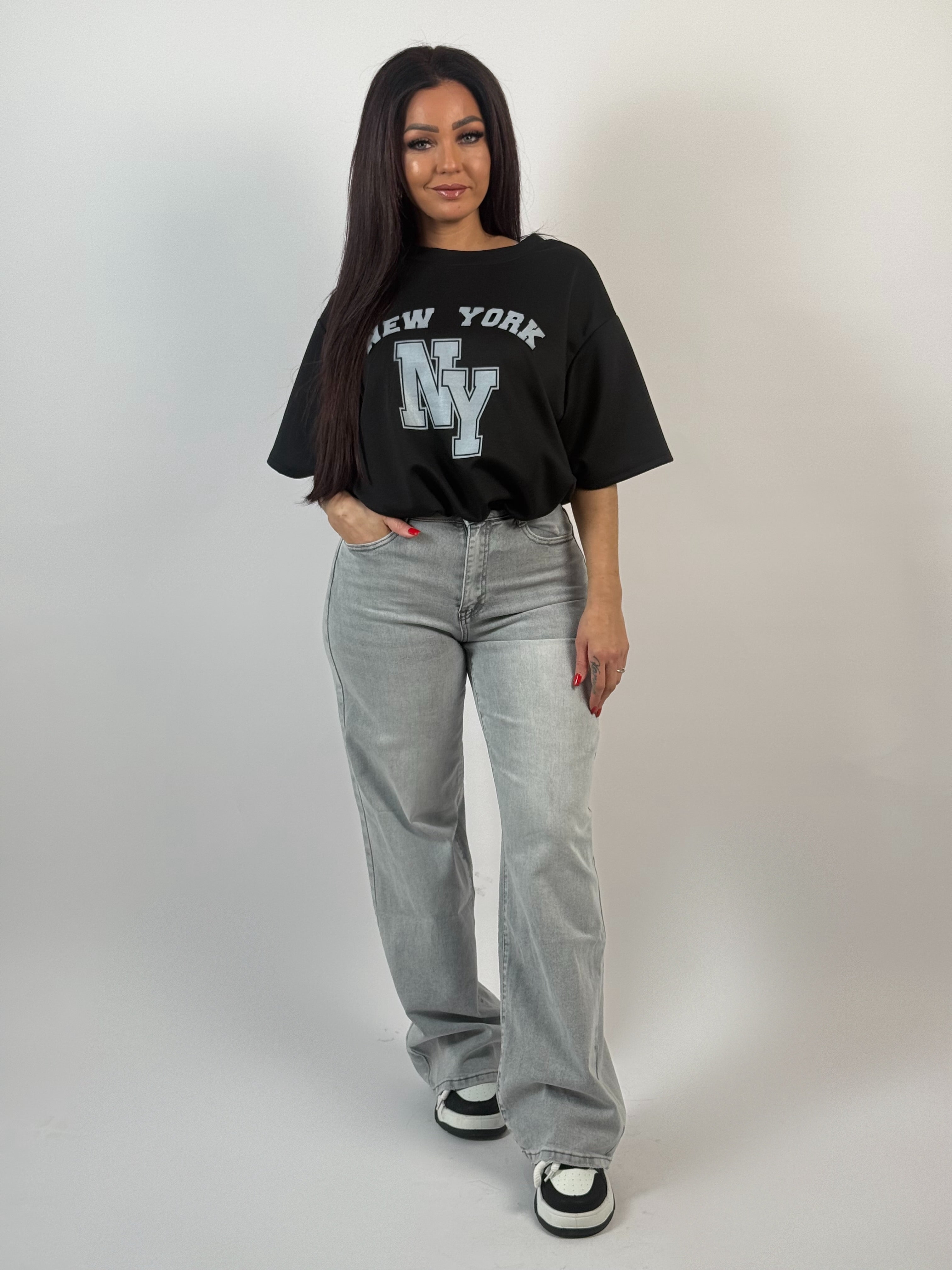 Jeans L 6078-4 Wide Grijs