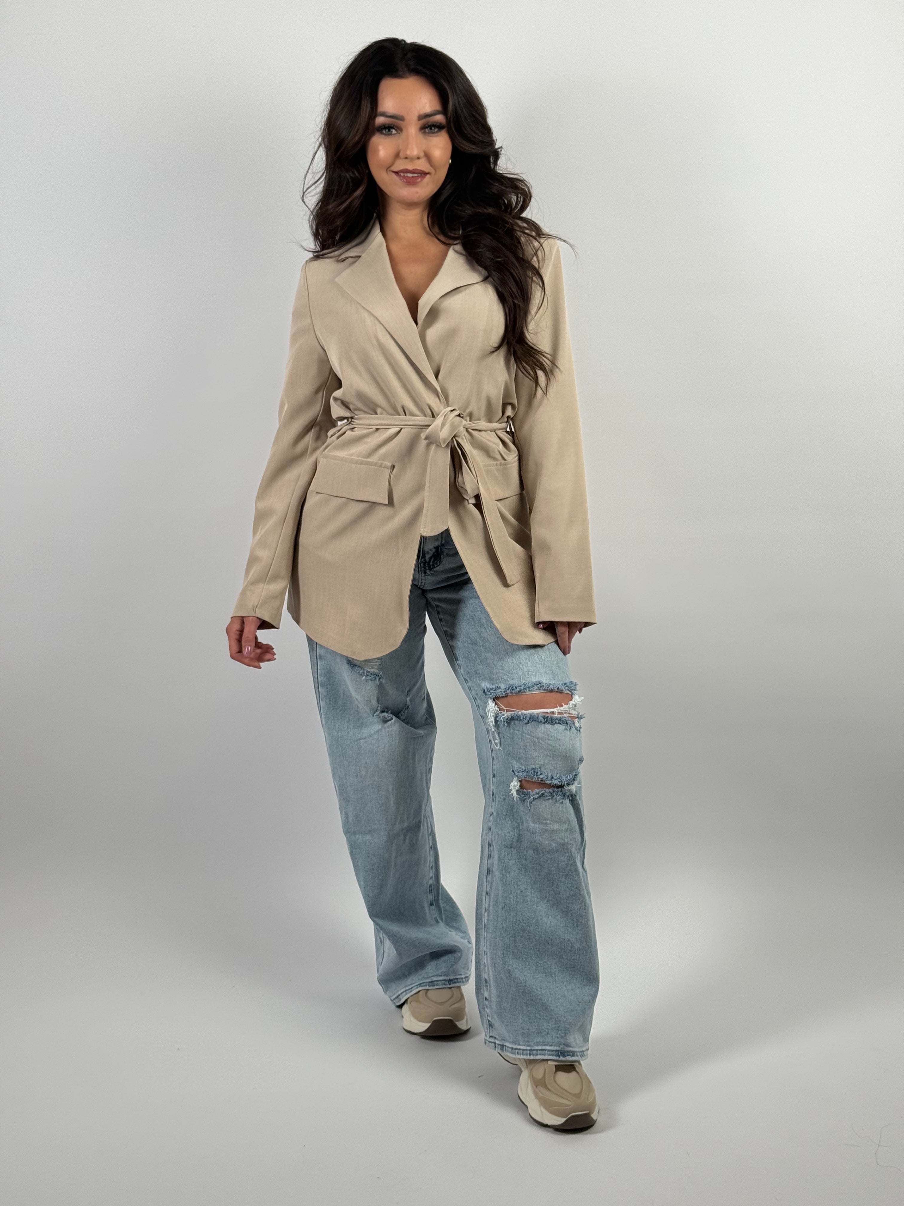 Blazer Strik 8510 Beige