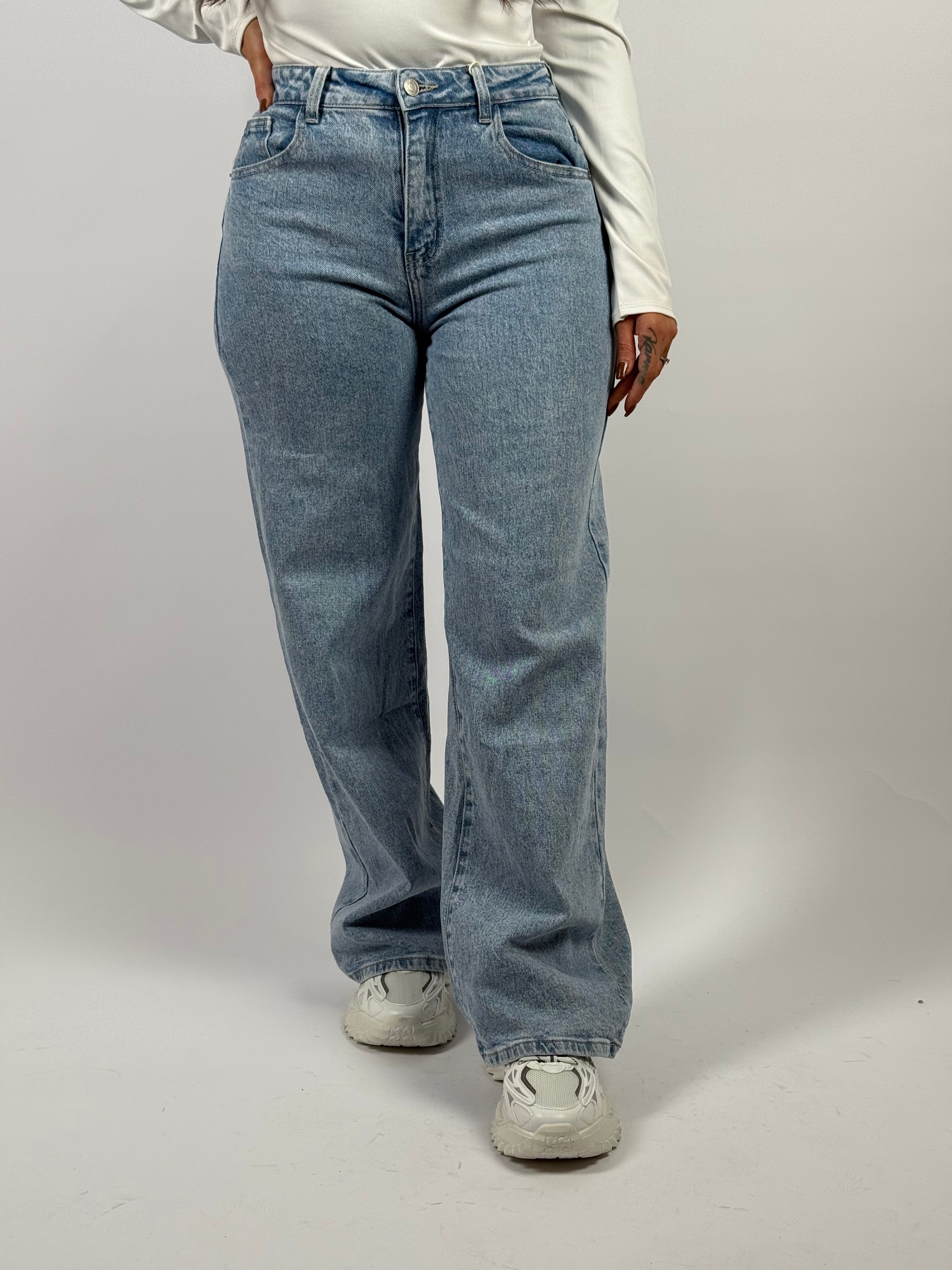 Jeans H 8510-2 Wide Leg Blauw