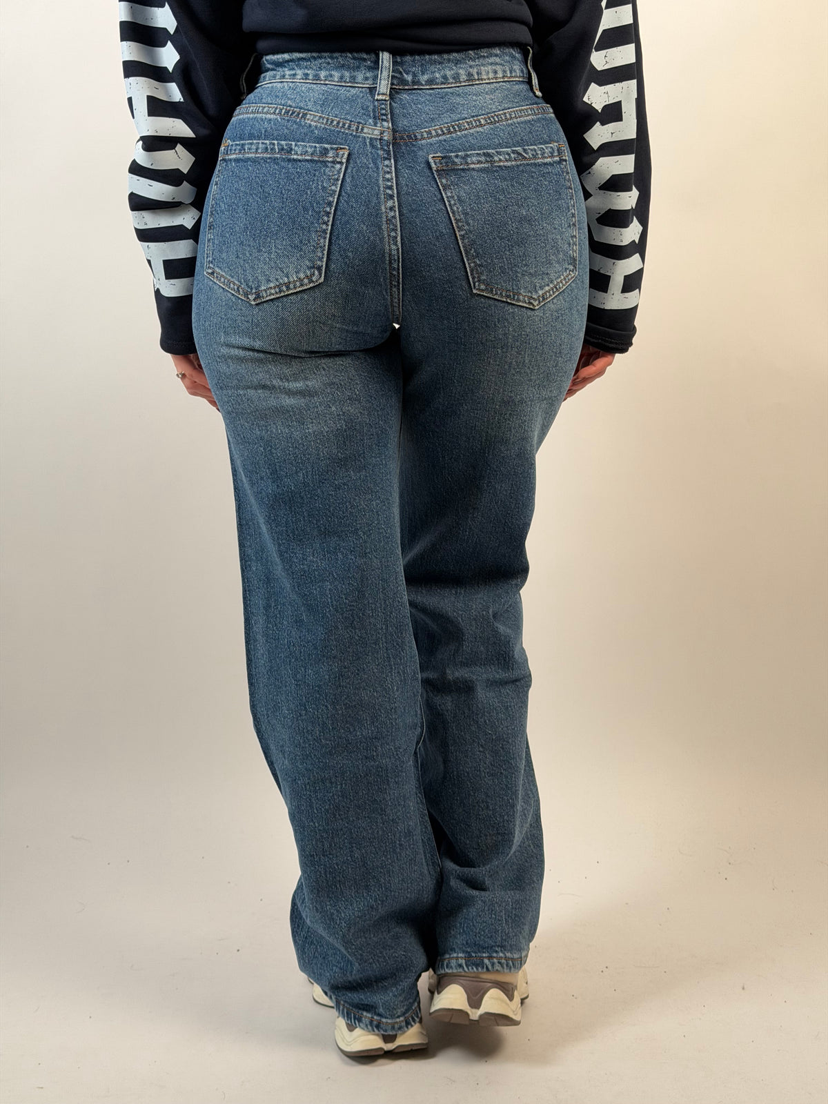 Jeans F 5679 Wide Leg Blauw