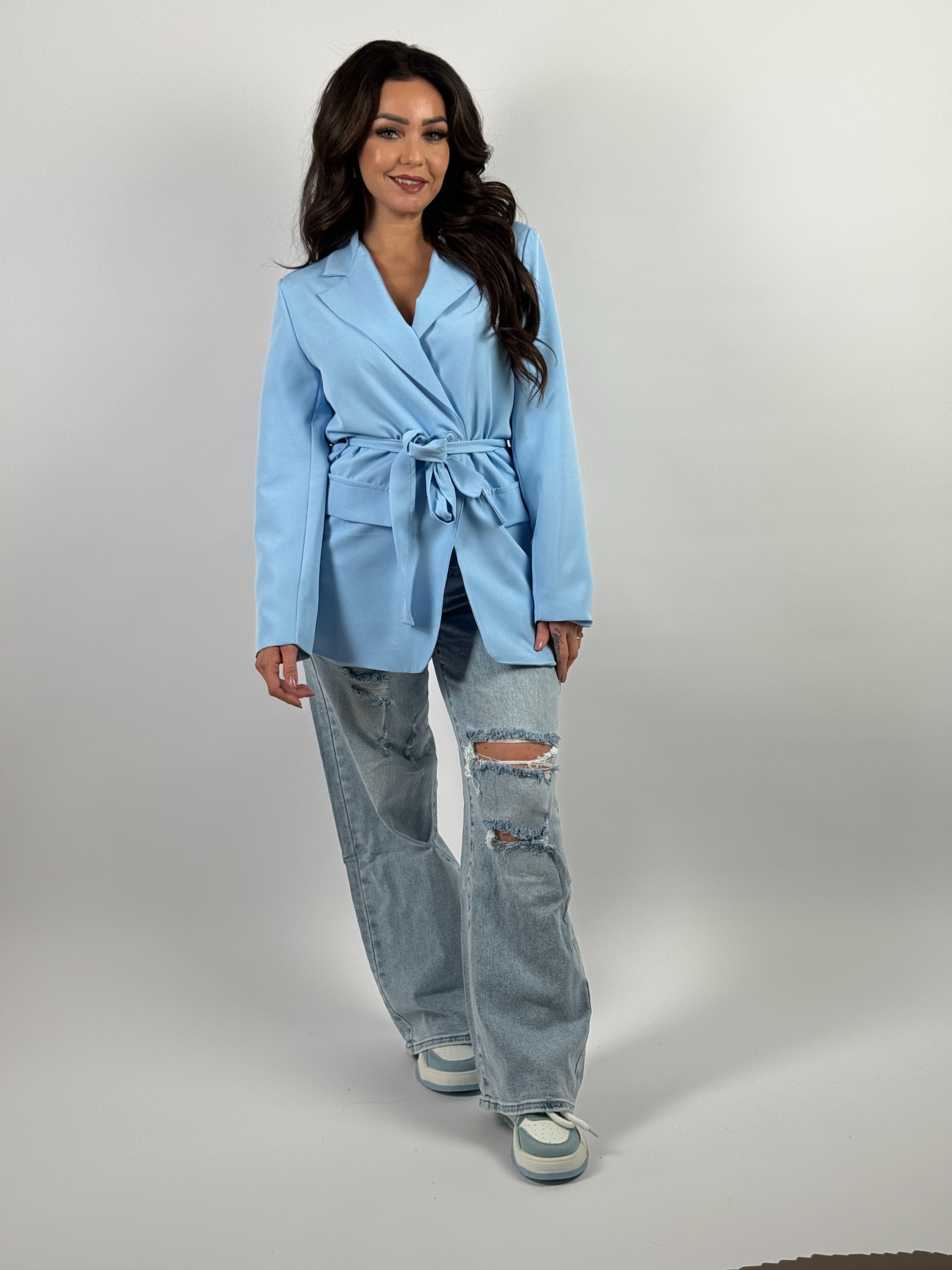 Blazer Strik 8510 L. Blauw