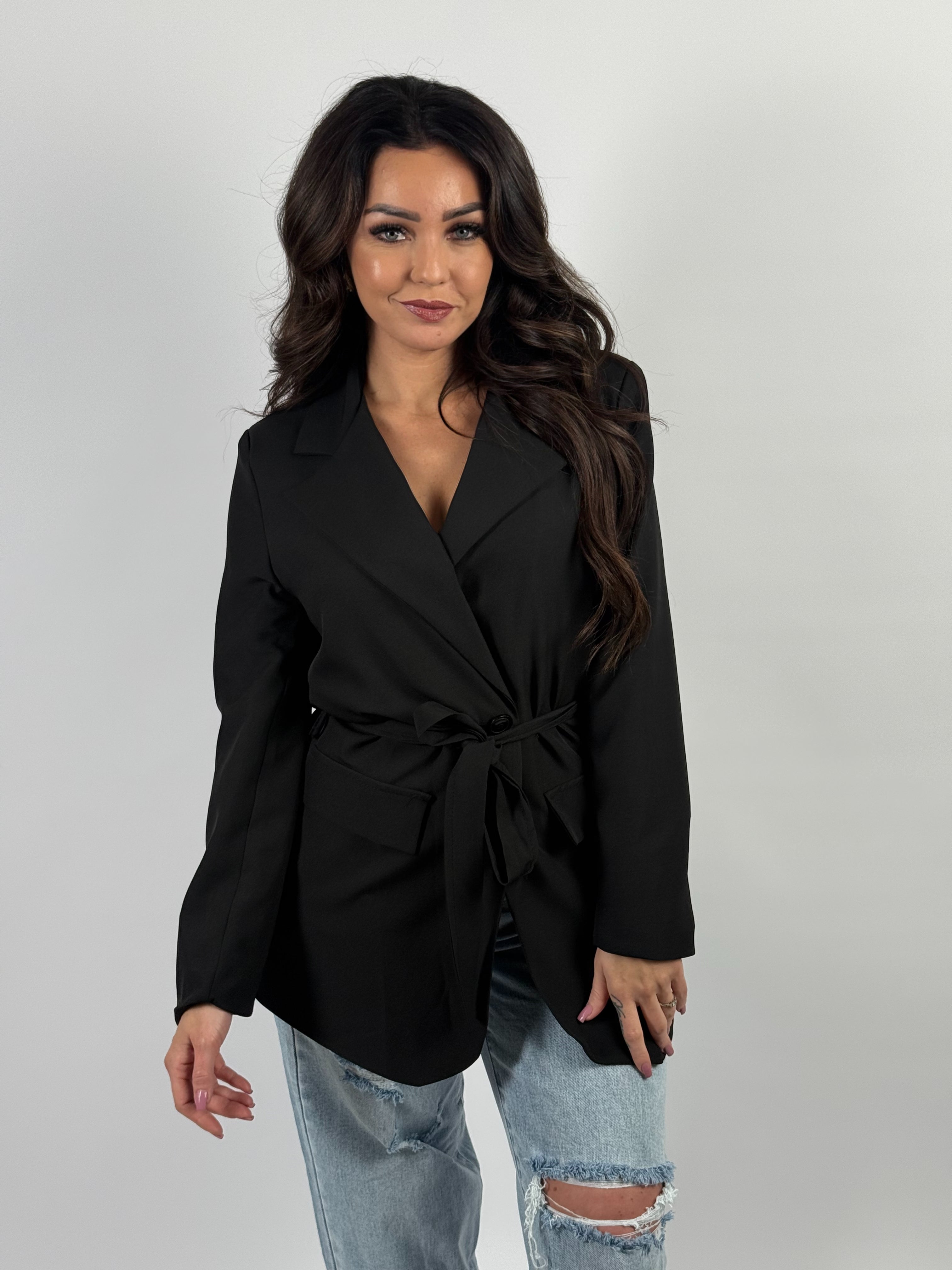 Blazer Strik 8510 Zwart