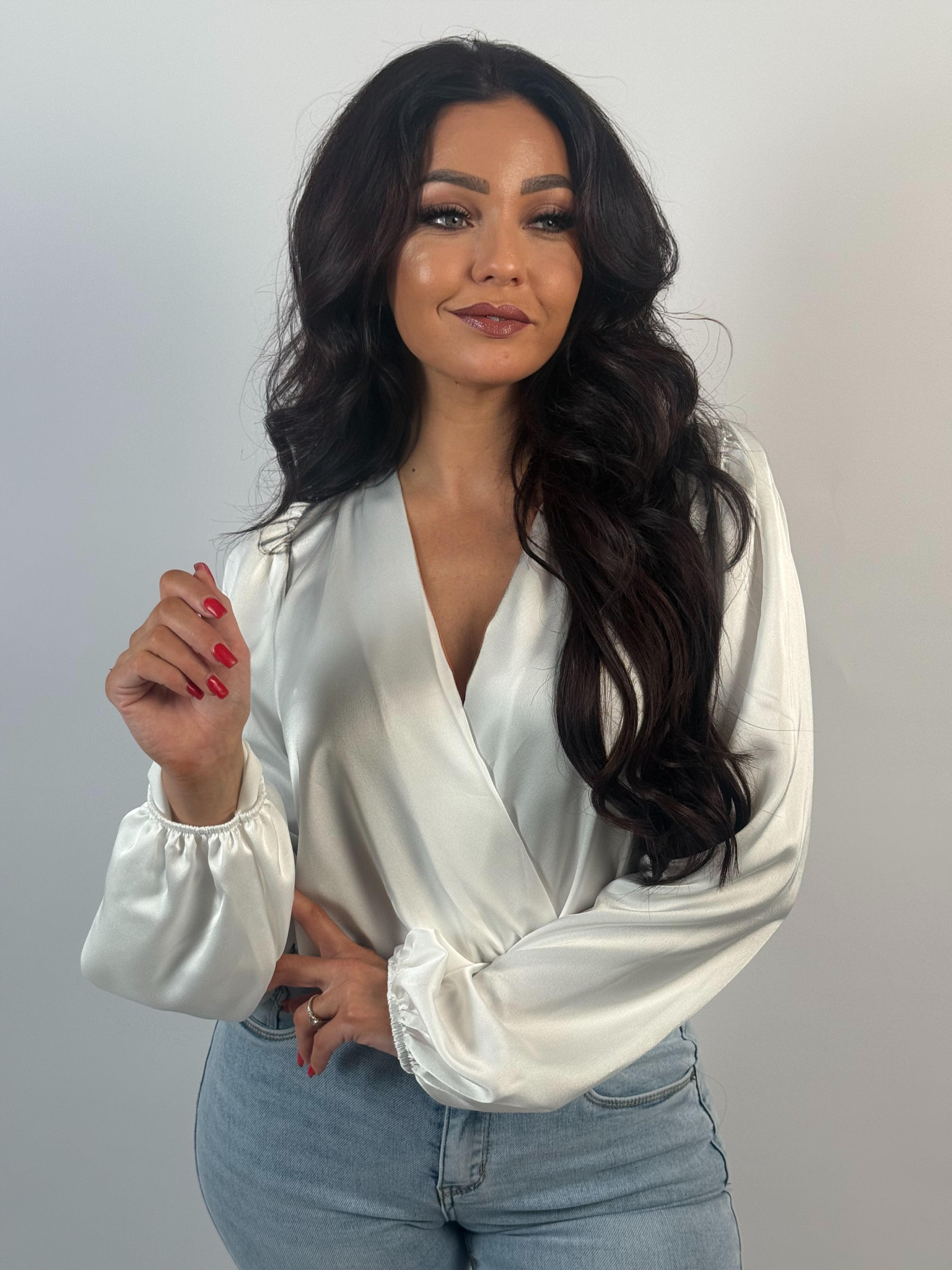Body Satin V Wit