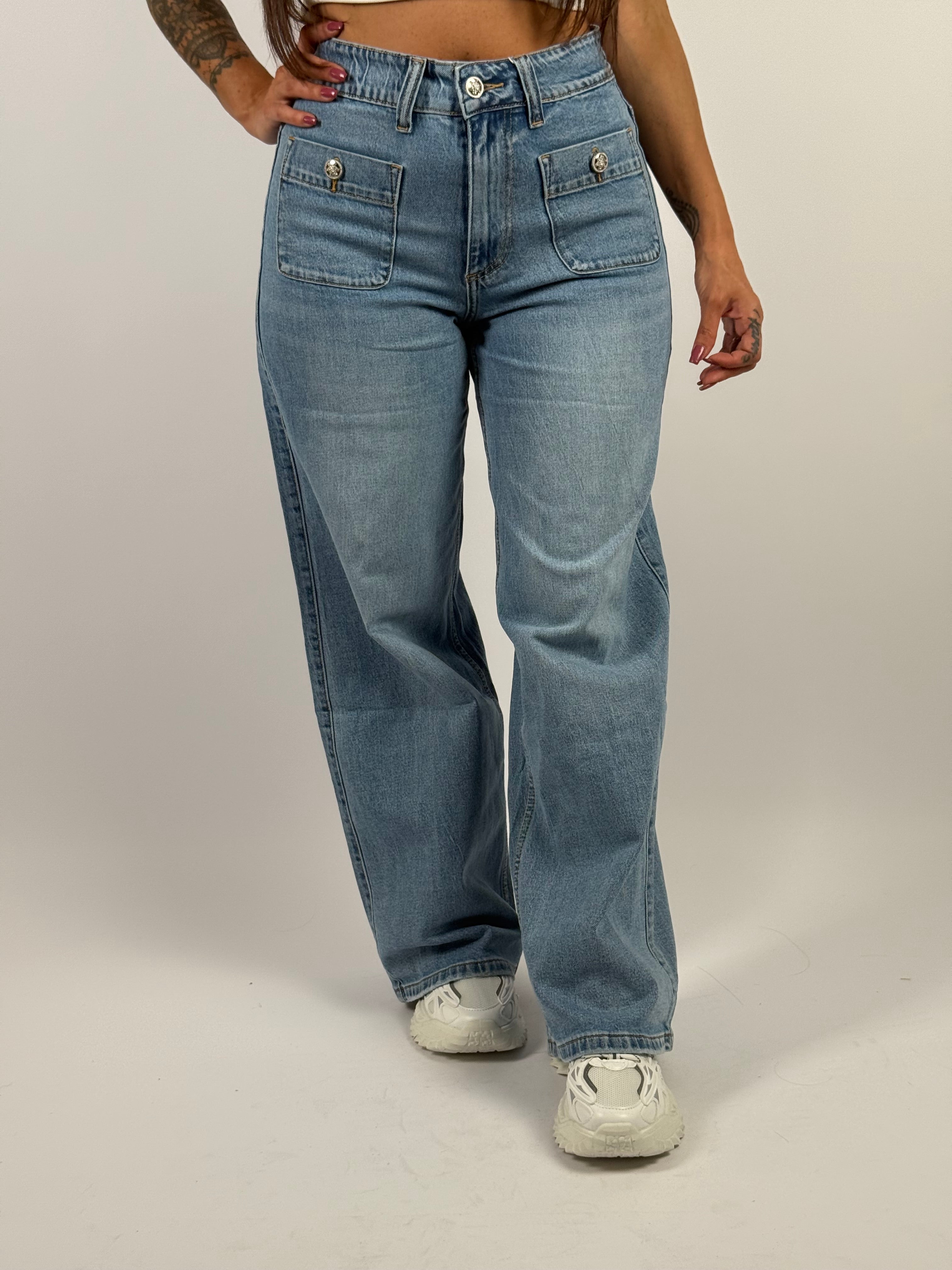 Jeans M 793 Wide Leg Blauw