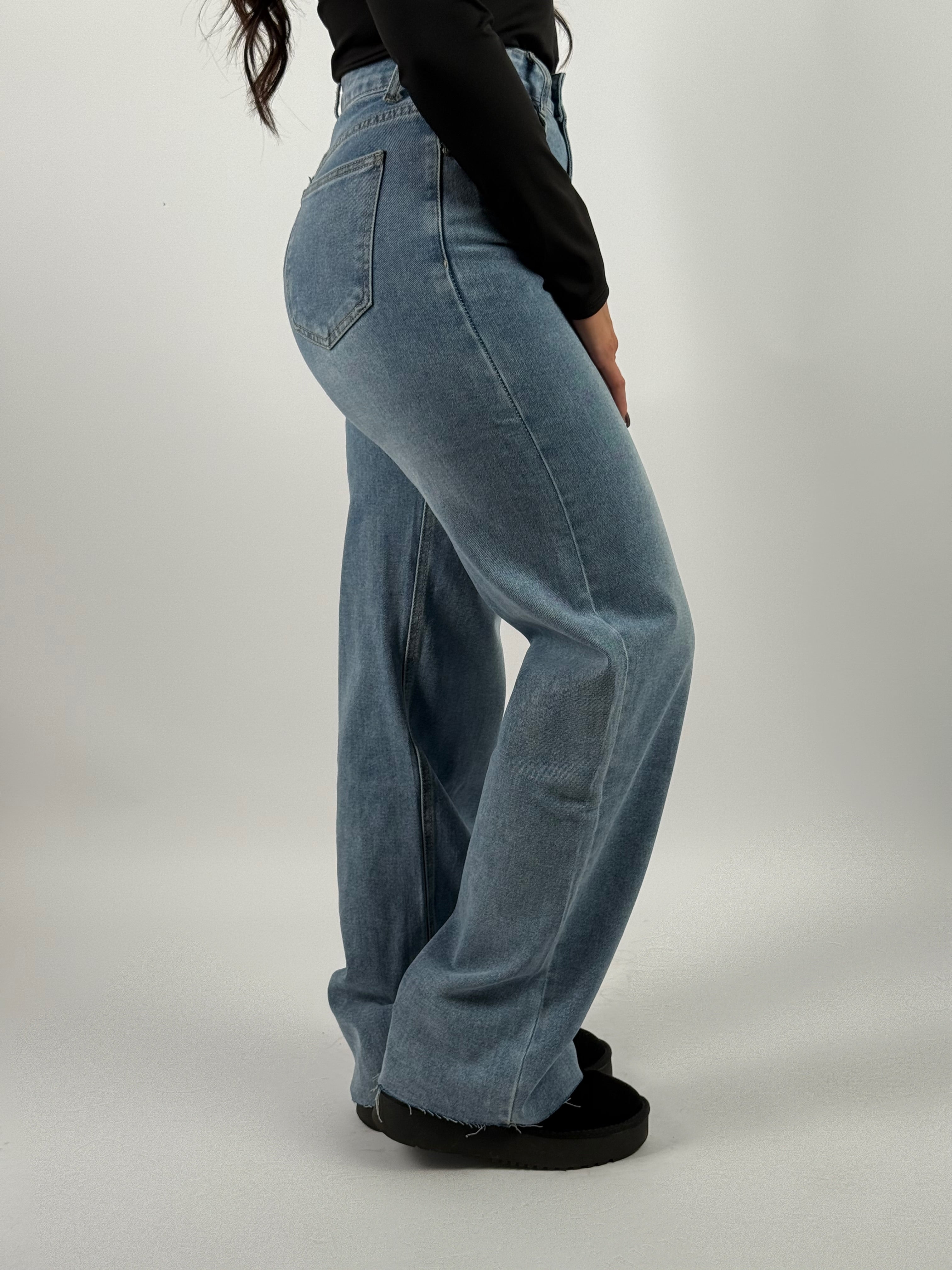 Jeans Y 5039 Wide Leg Blauw