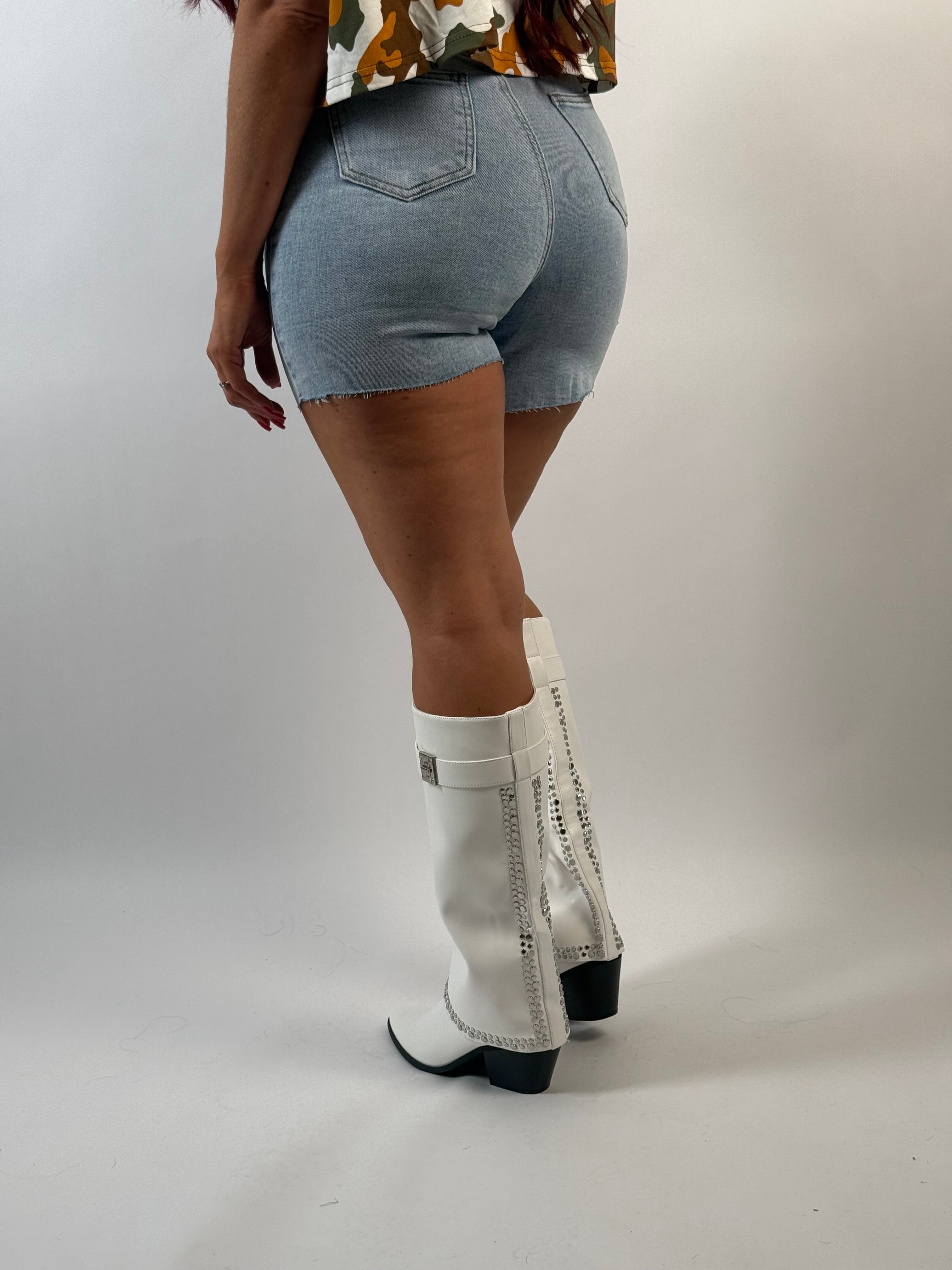Jeans Short Y 2485 Blauw