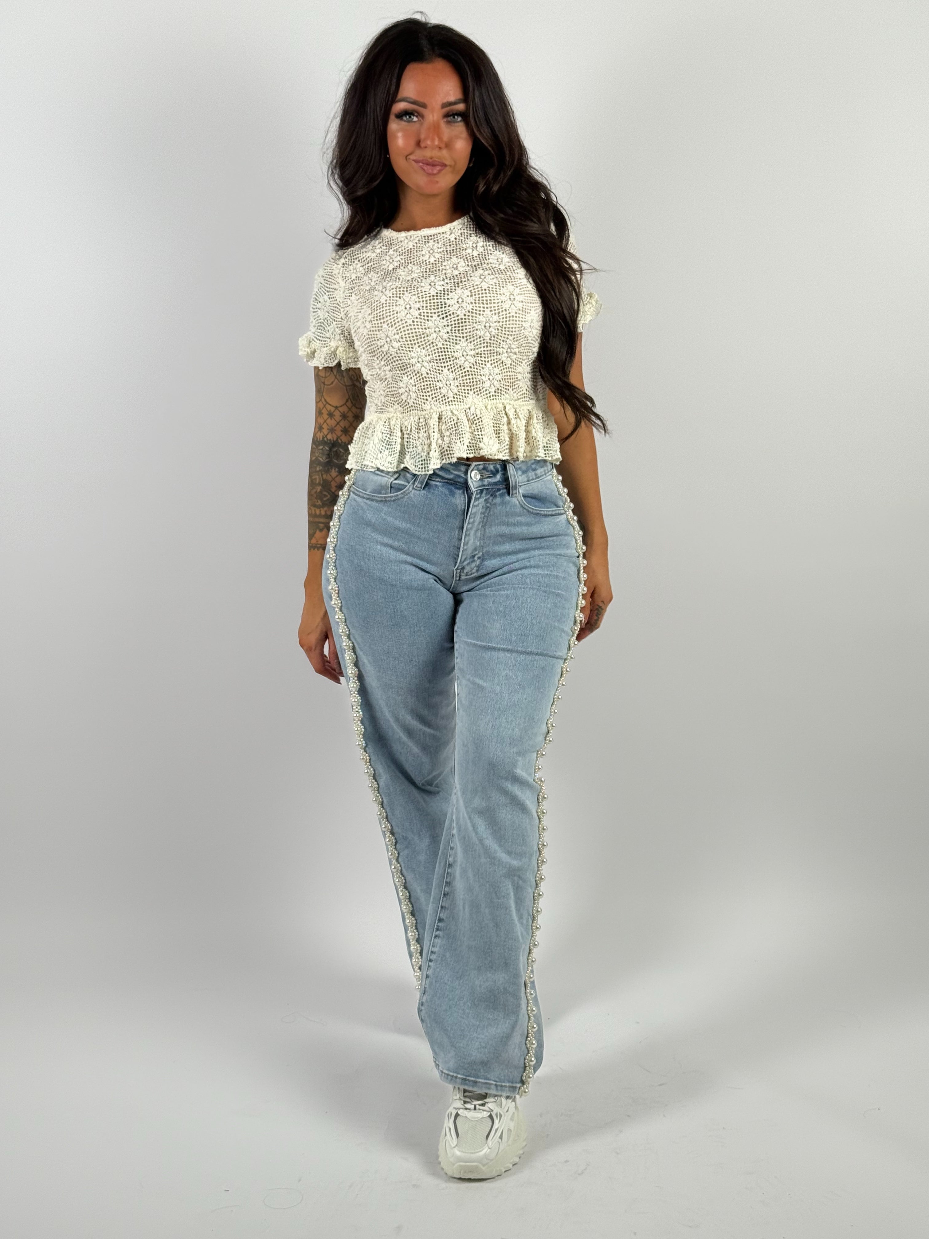 Top Luc 720 Peplum Beige