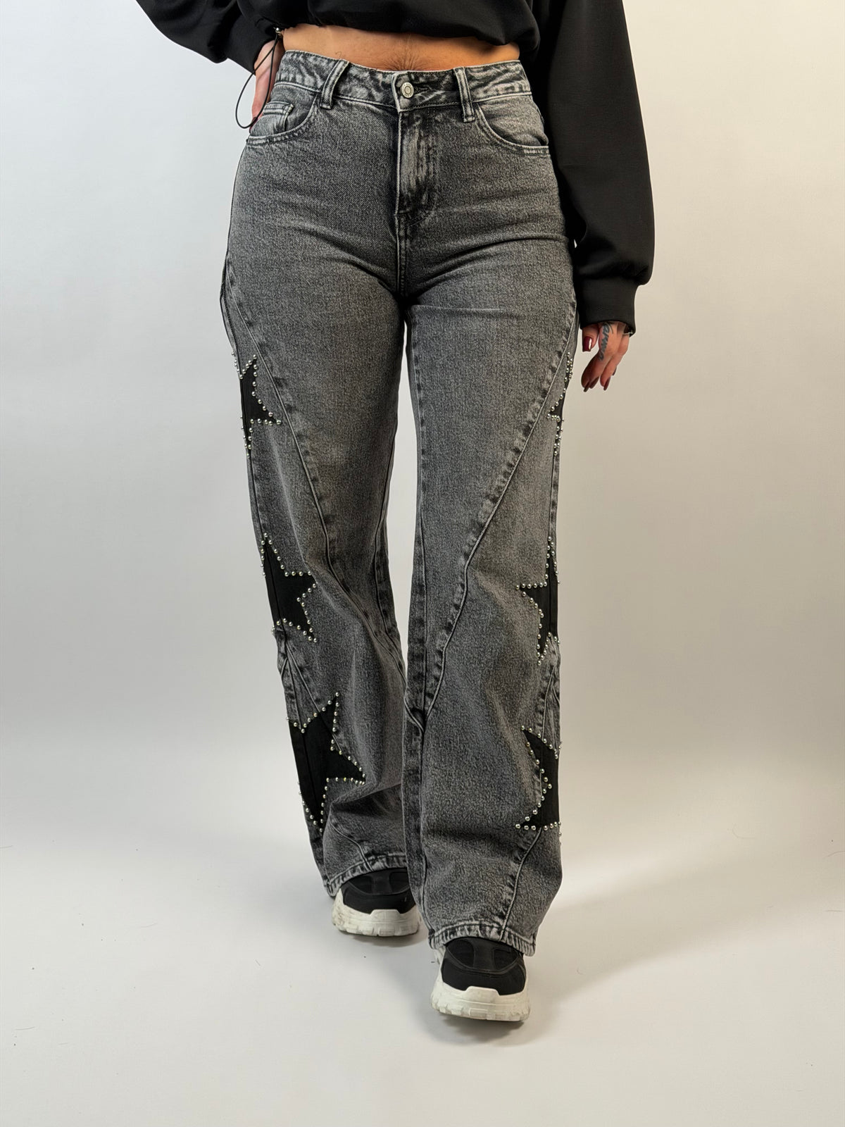 Jeans V 750 Ster Straight Grijs