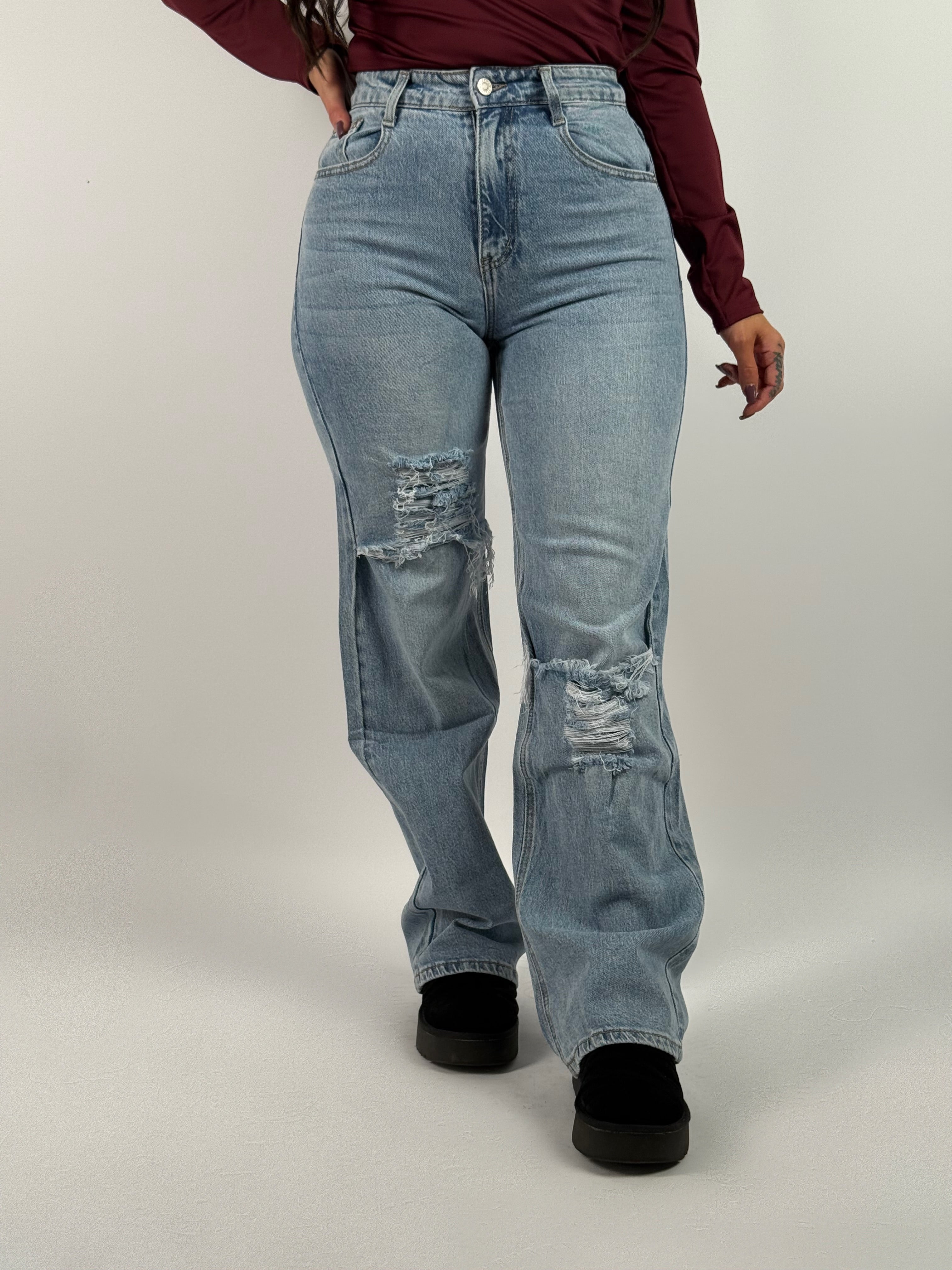 Jeans Y 5358 Wide Leg Blauw