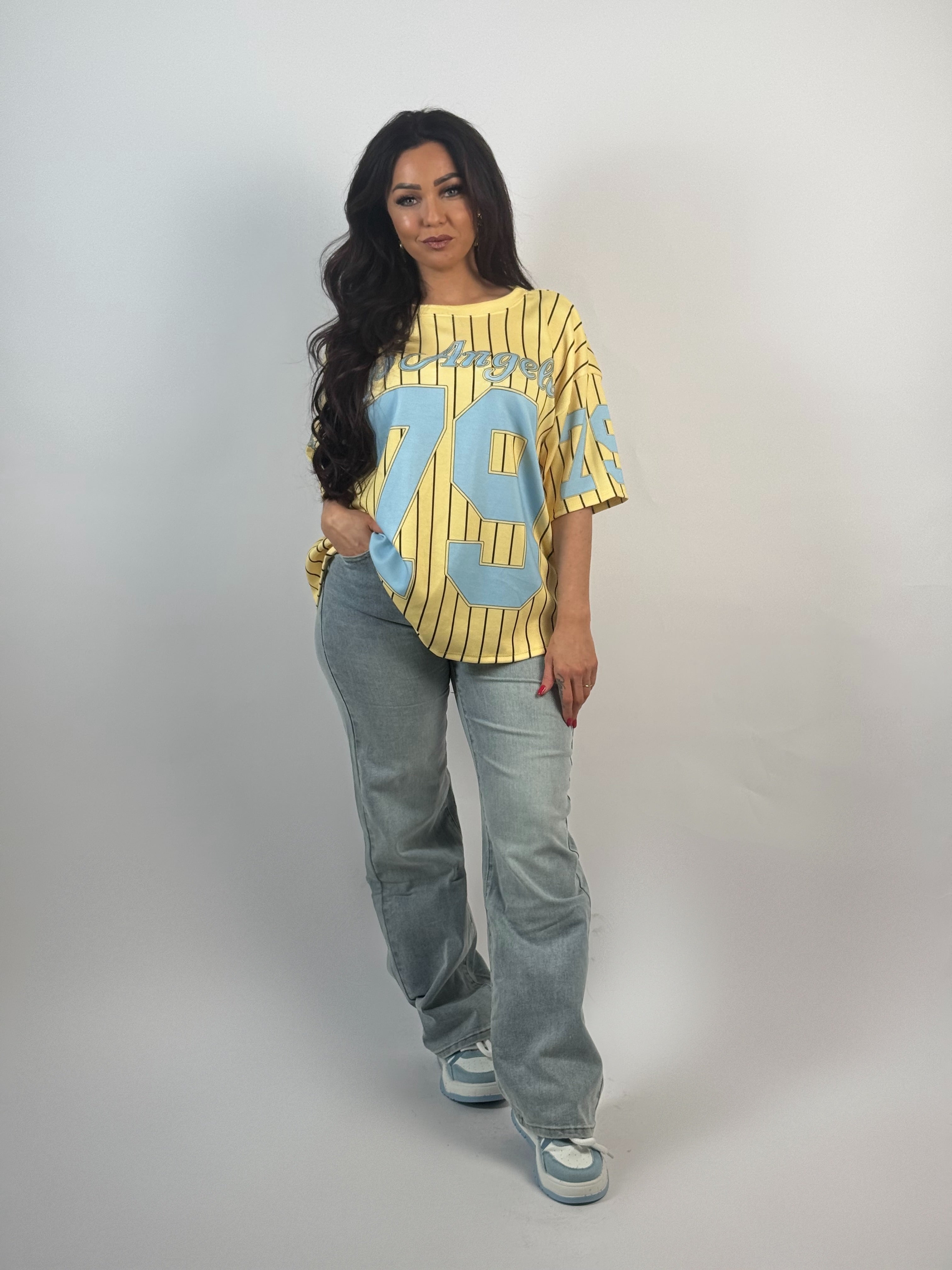 Shirt Base Geel/Blauw