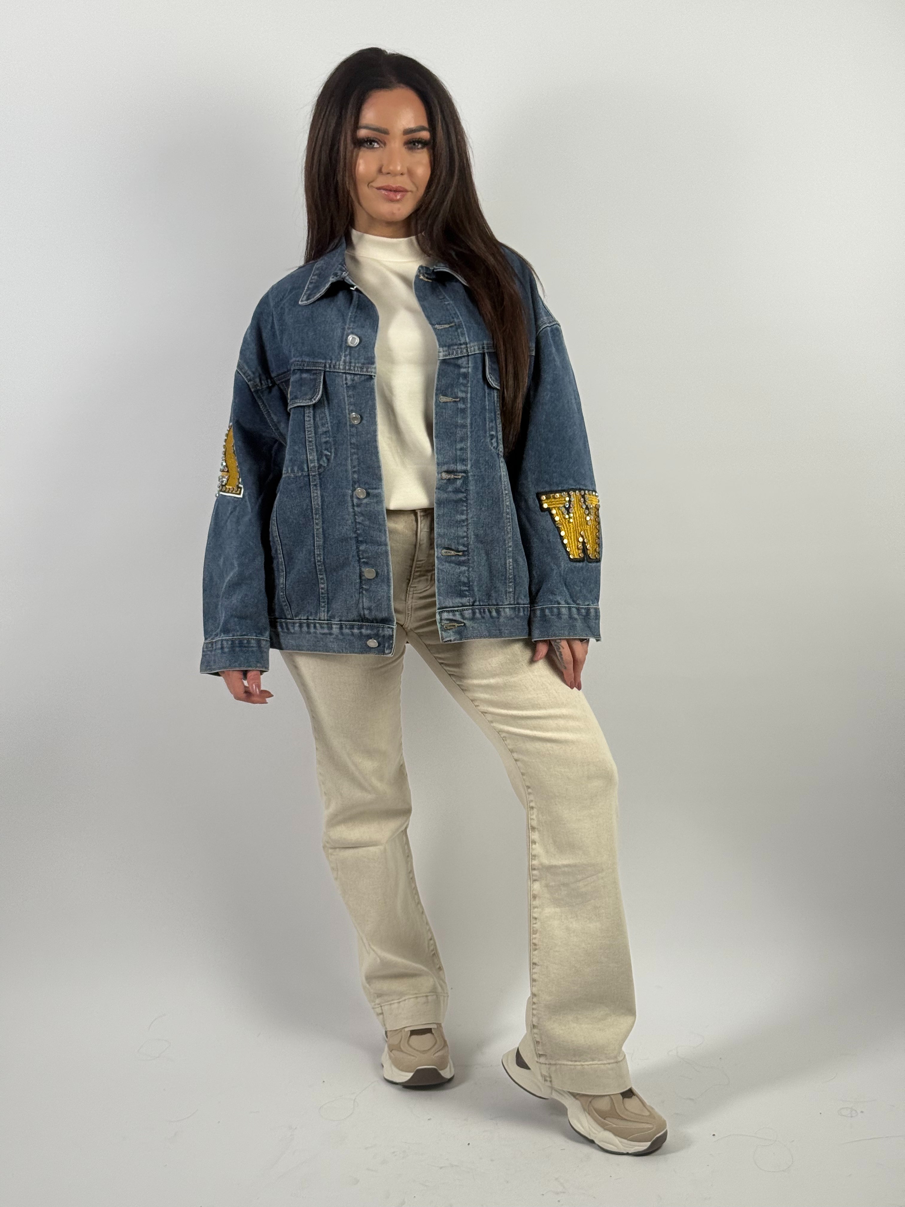 Jeans B 78225 Wide Leg Beige