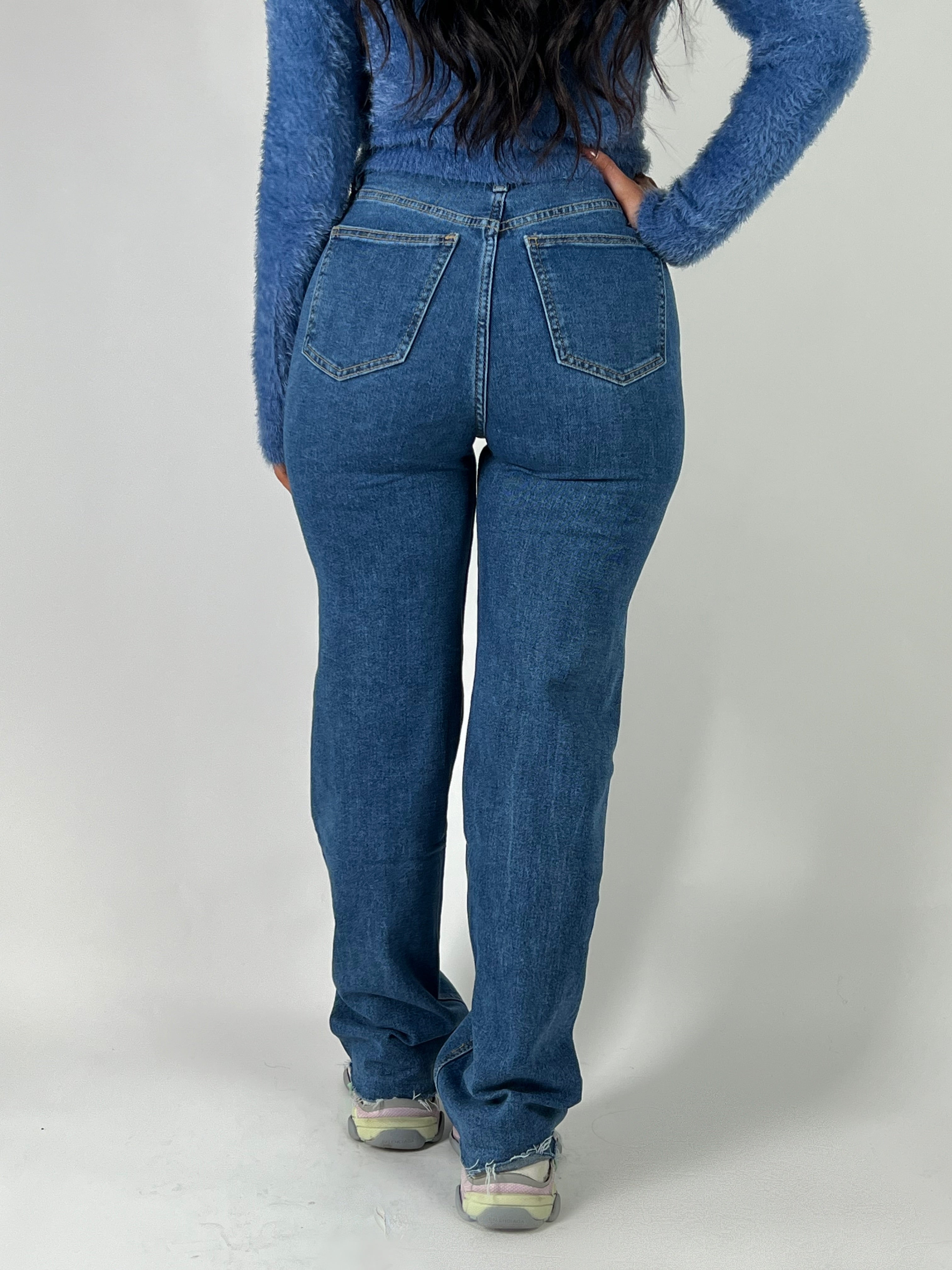 Jean R 2608 Jambe Large Bleu