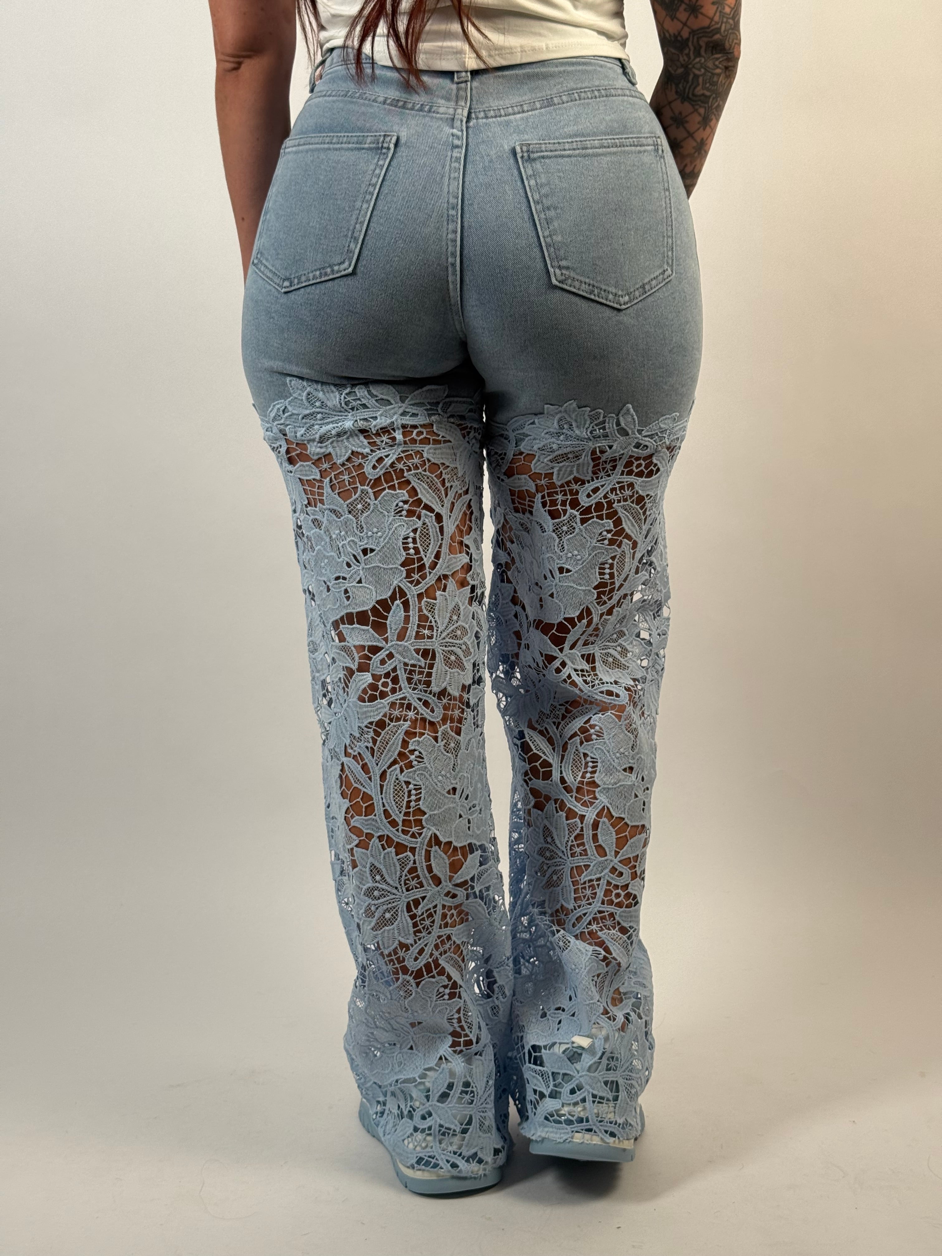 Jeans M 1128 Kant Wide Blauw