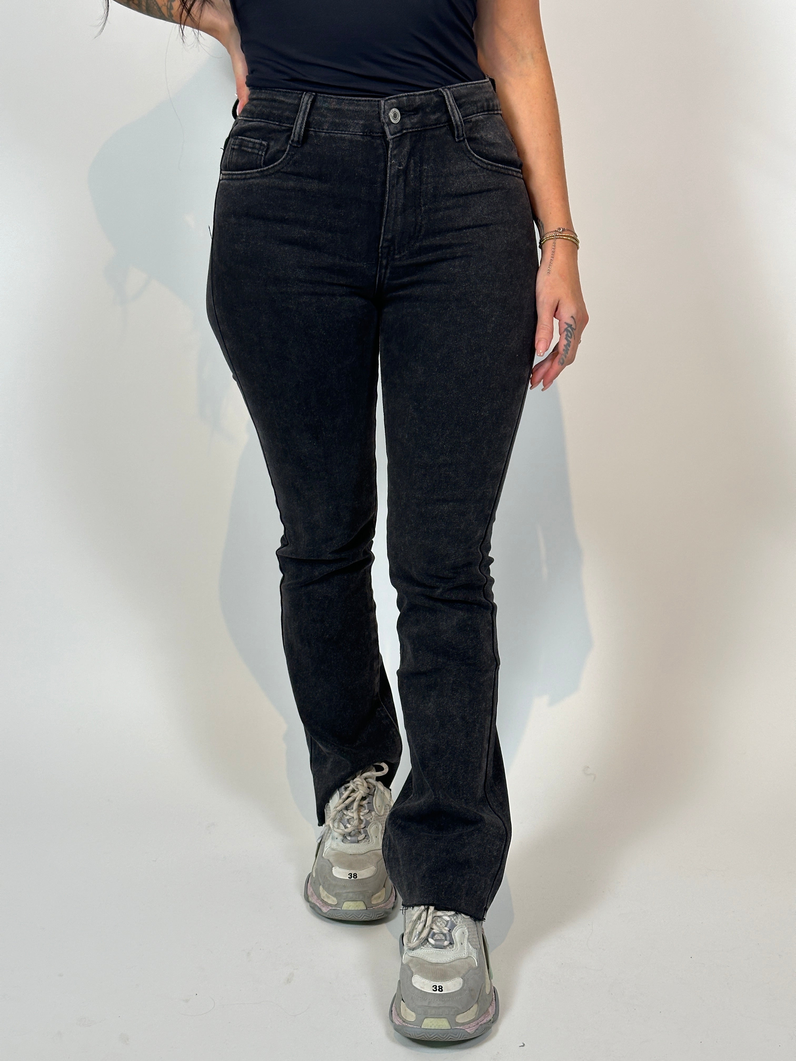 Jeans R 8525-2 Flared Grijs