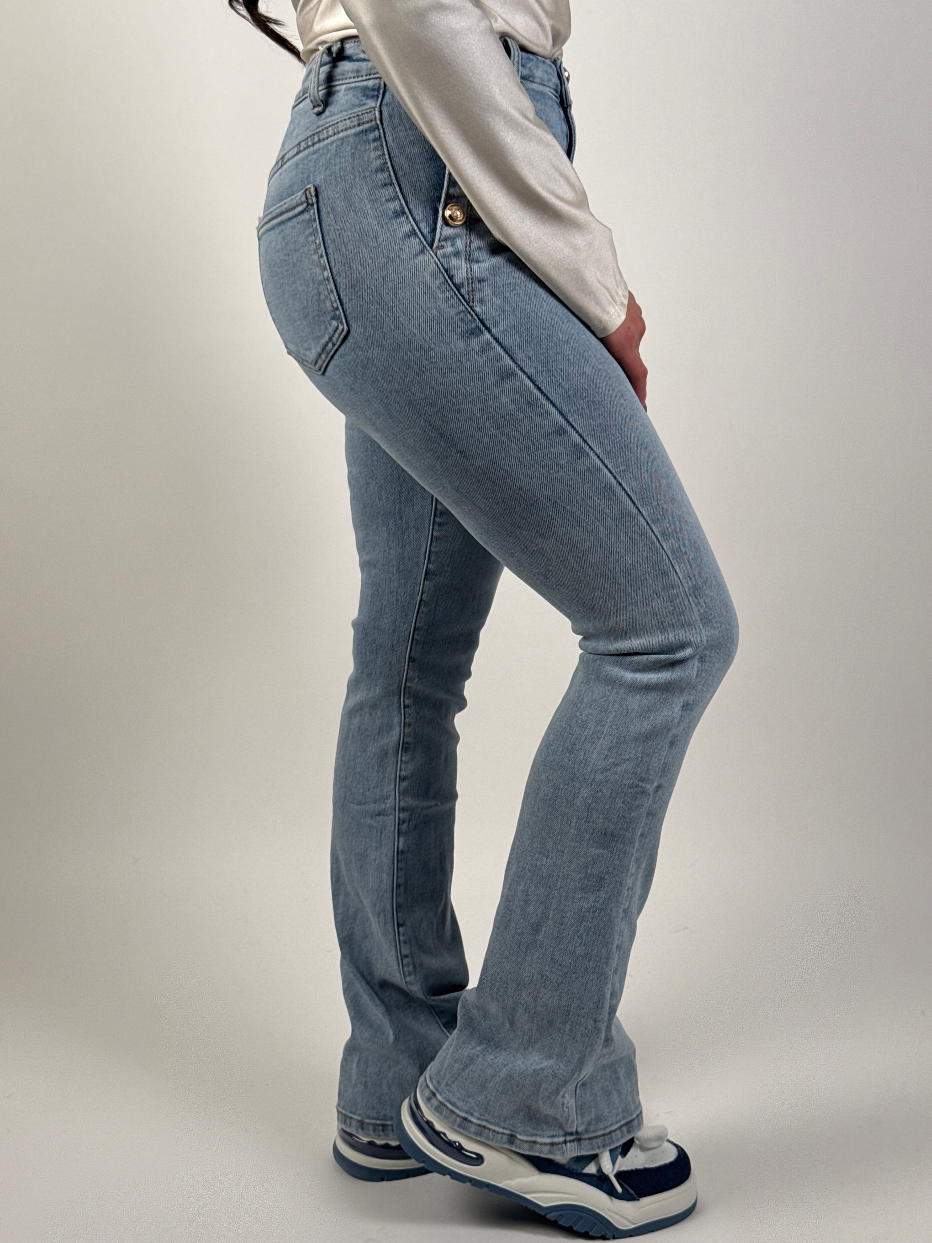 Jeans R 7323-1 Flared Blauw