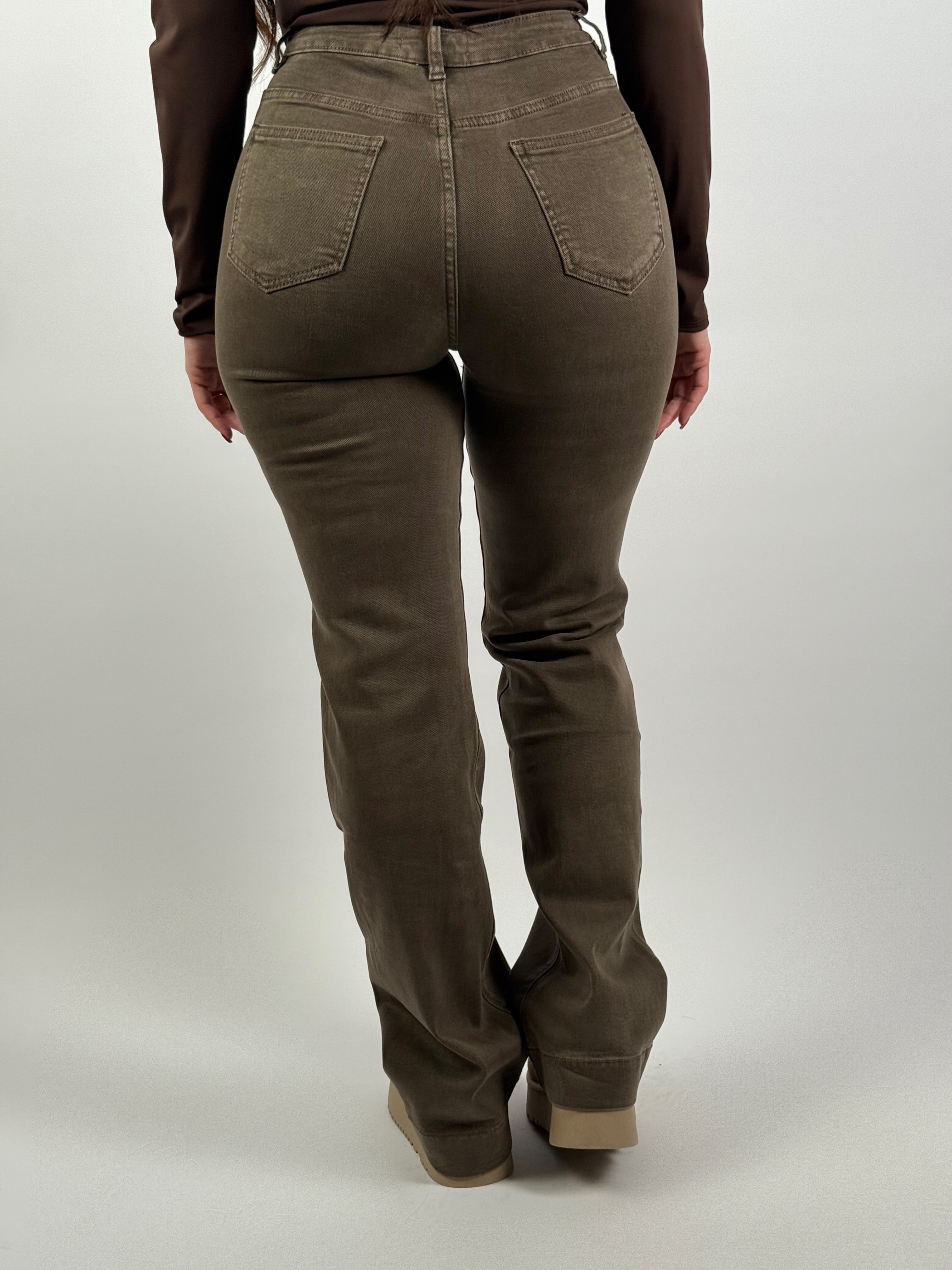 Jeans Y 6511 Wide Leg D. Taupe