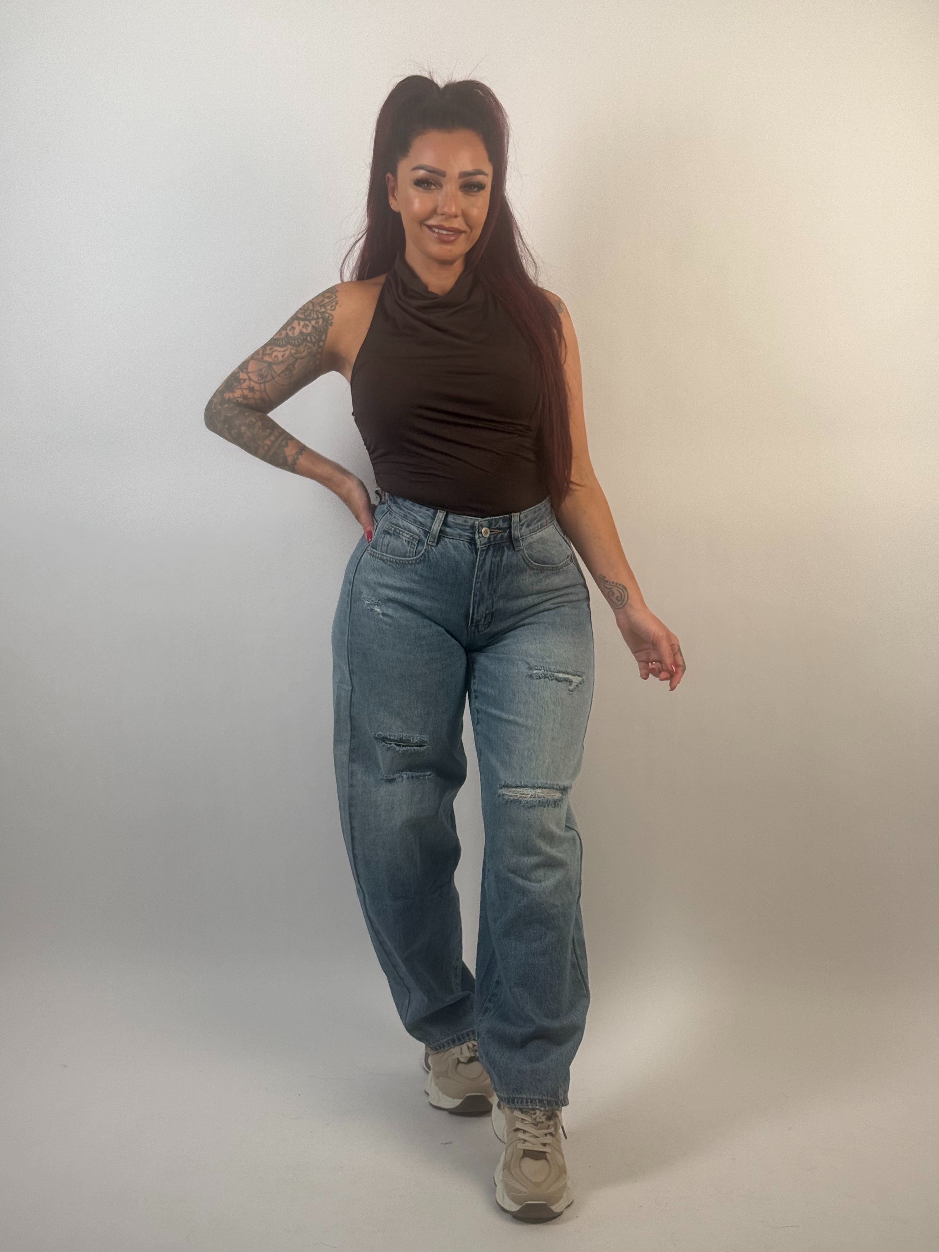 Jeans L 6064-2 Balloon Blauw