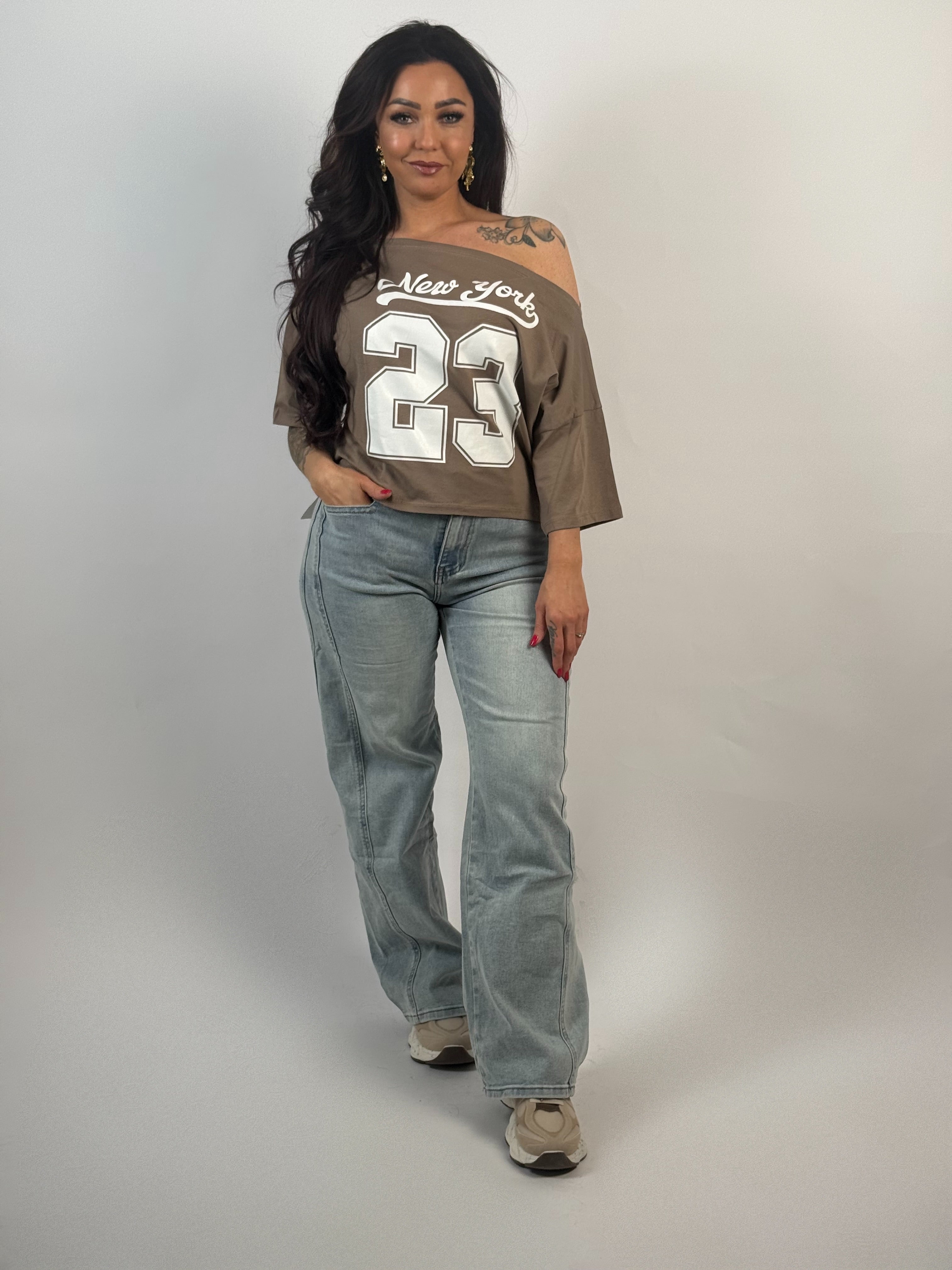 Shirt NY Off Sh. Taupe