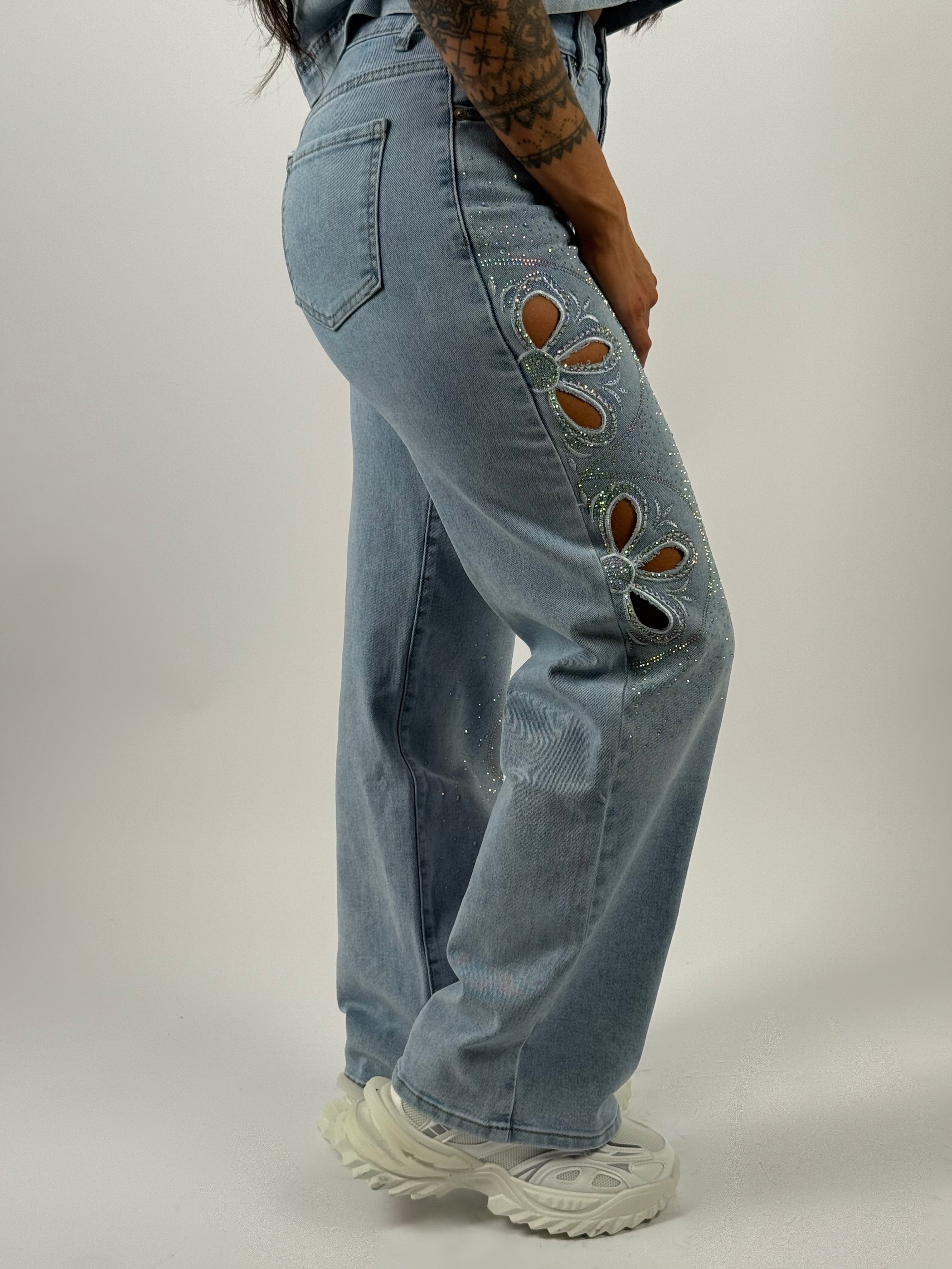 Jeans J 086 Wide Leg Blauw