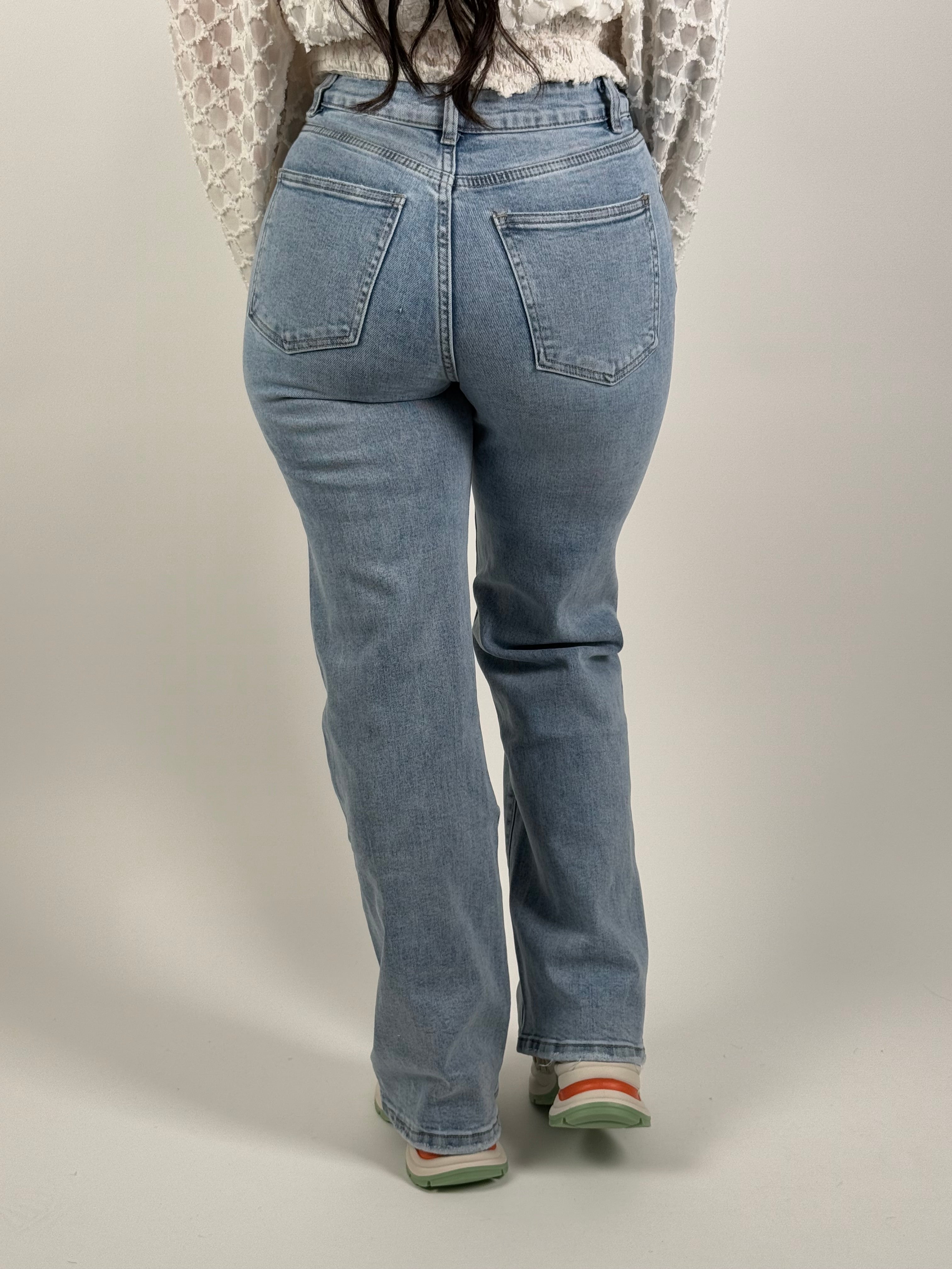 Jeans L 291-4 Wide Leg Blauw