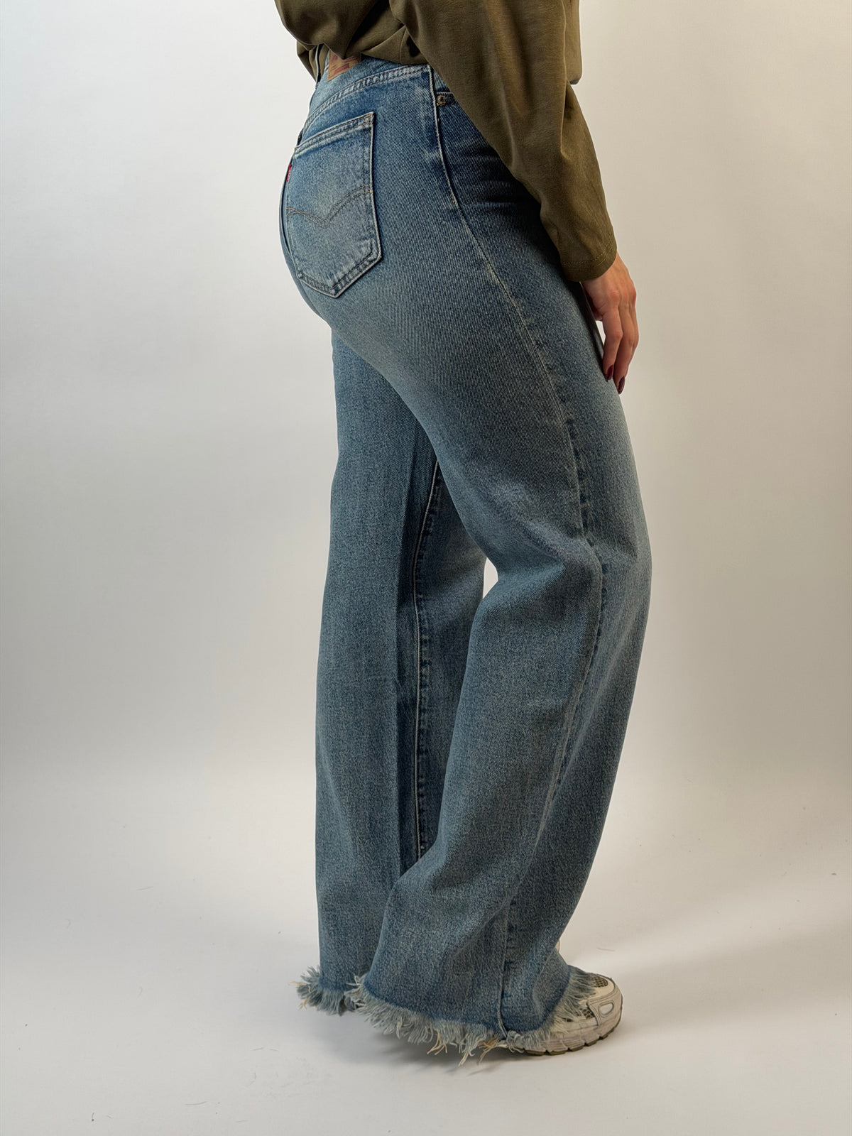 Jeans V 008 Wide Leg Blauw