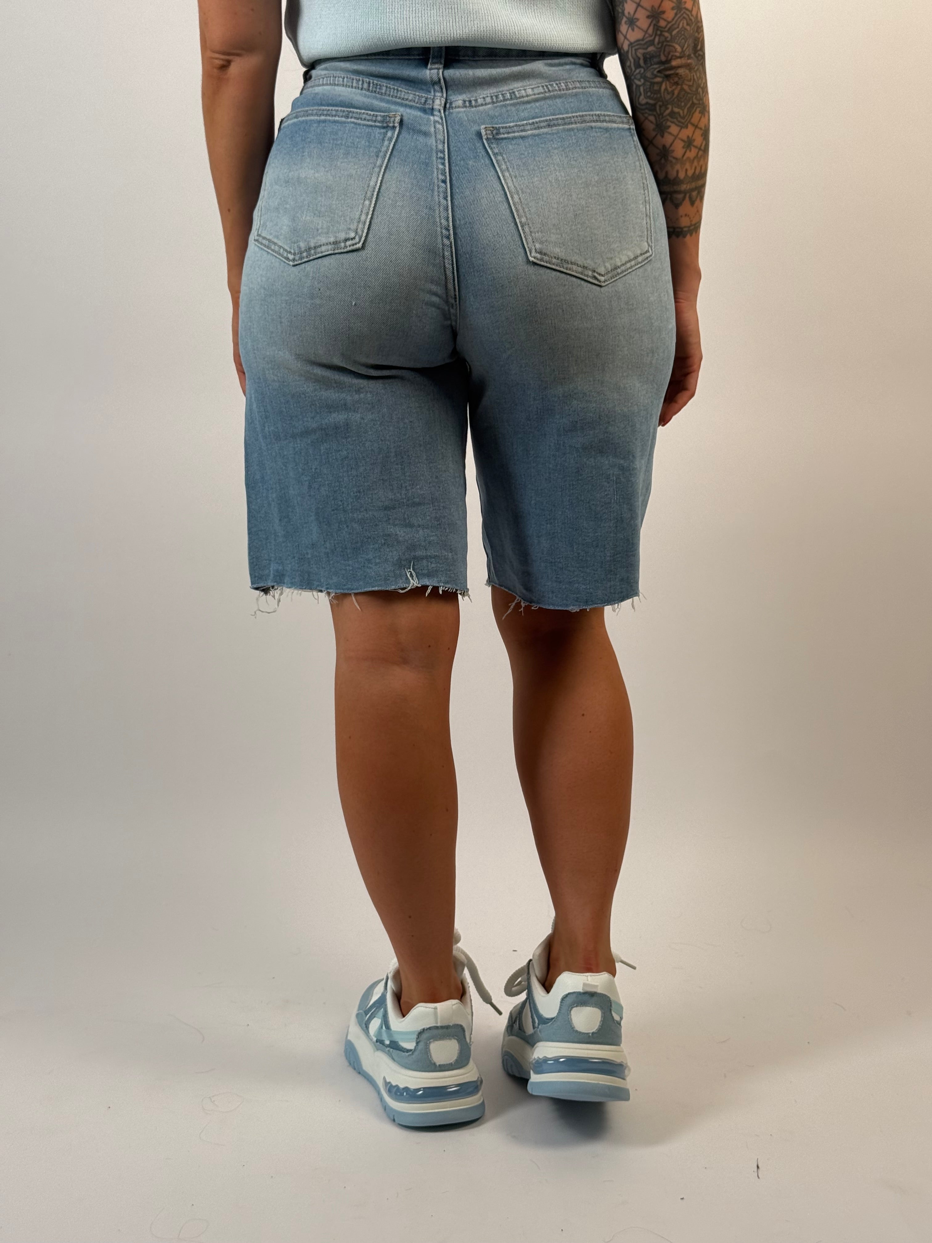 Jeans Short L 8069-80  Blauw