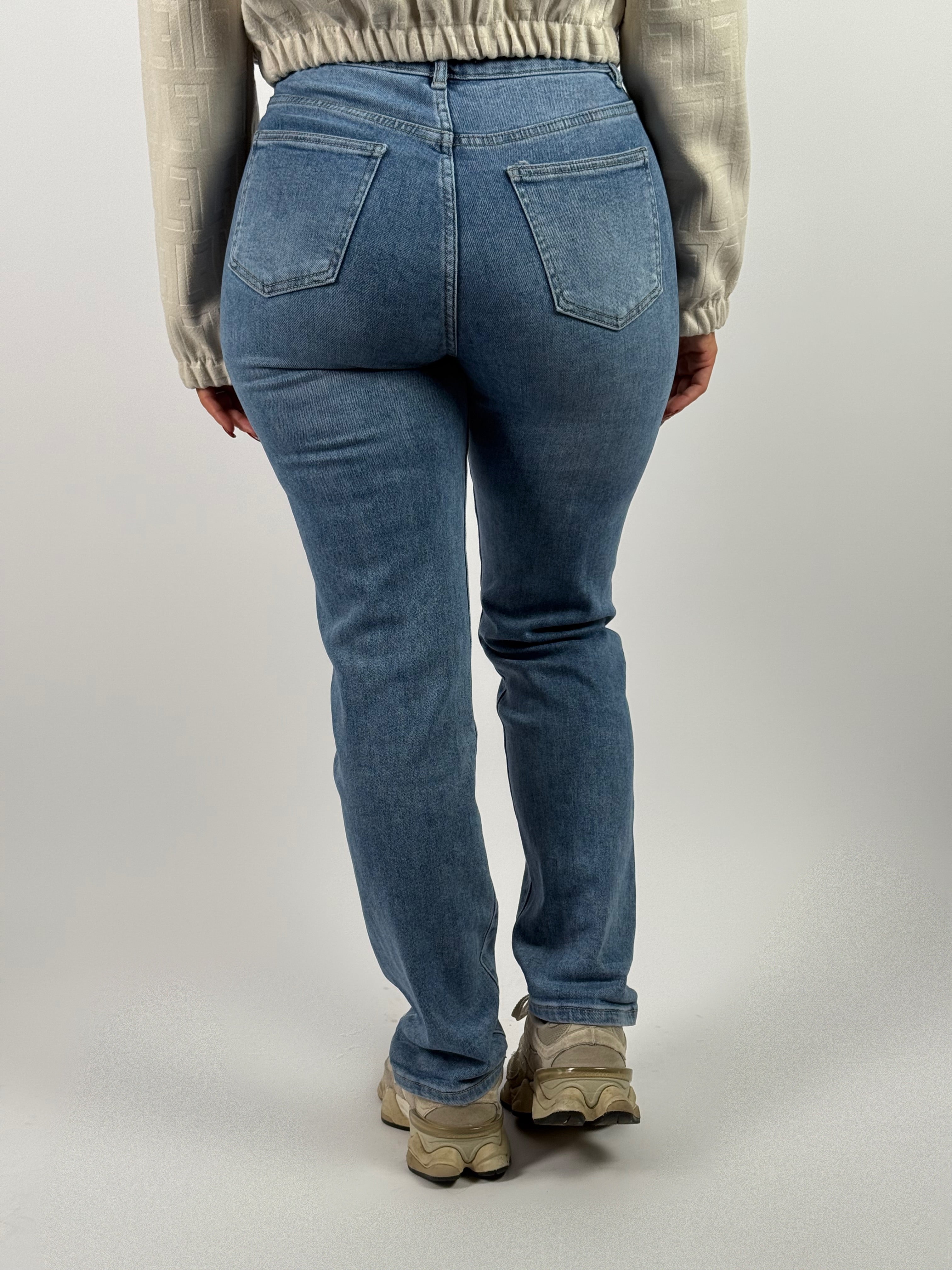 Jeans H 6750-3 Mom Blauw