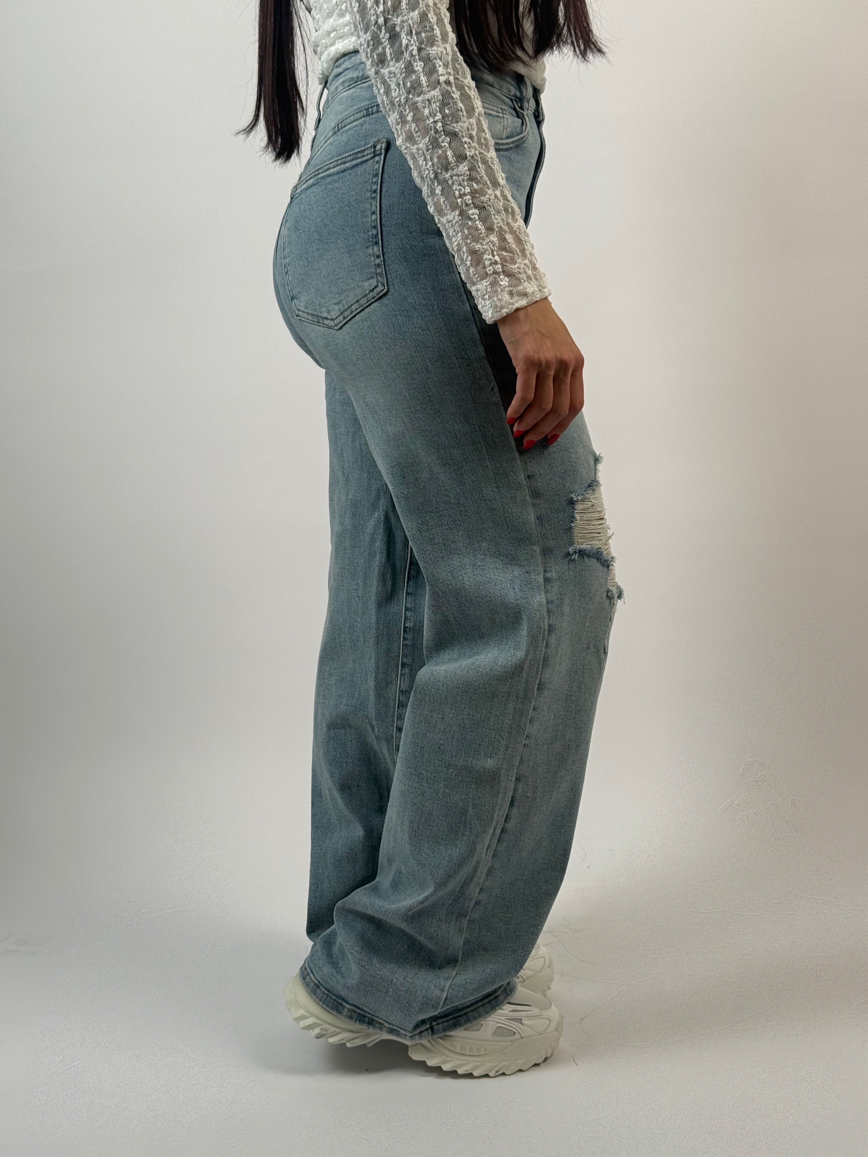 Jeans L 3370-5 Wide Blauw