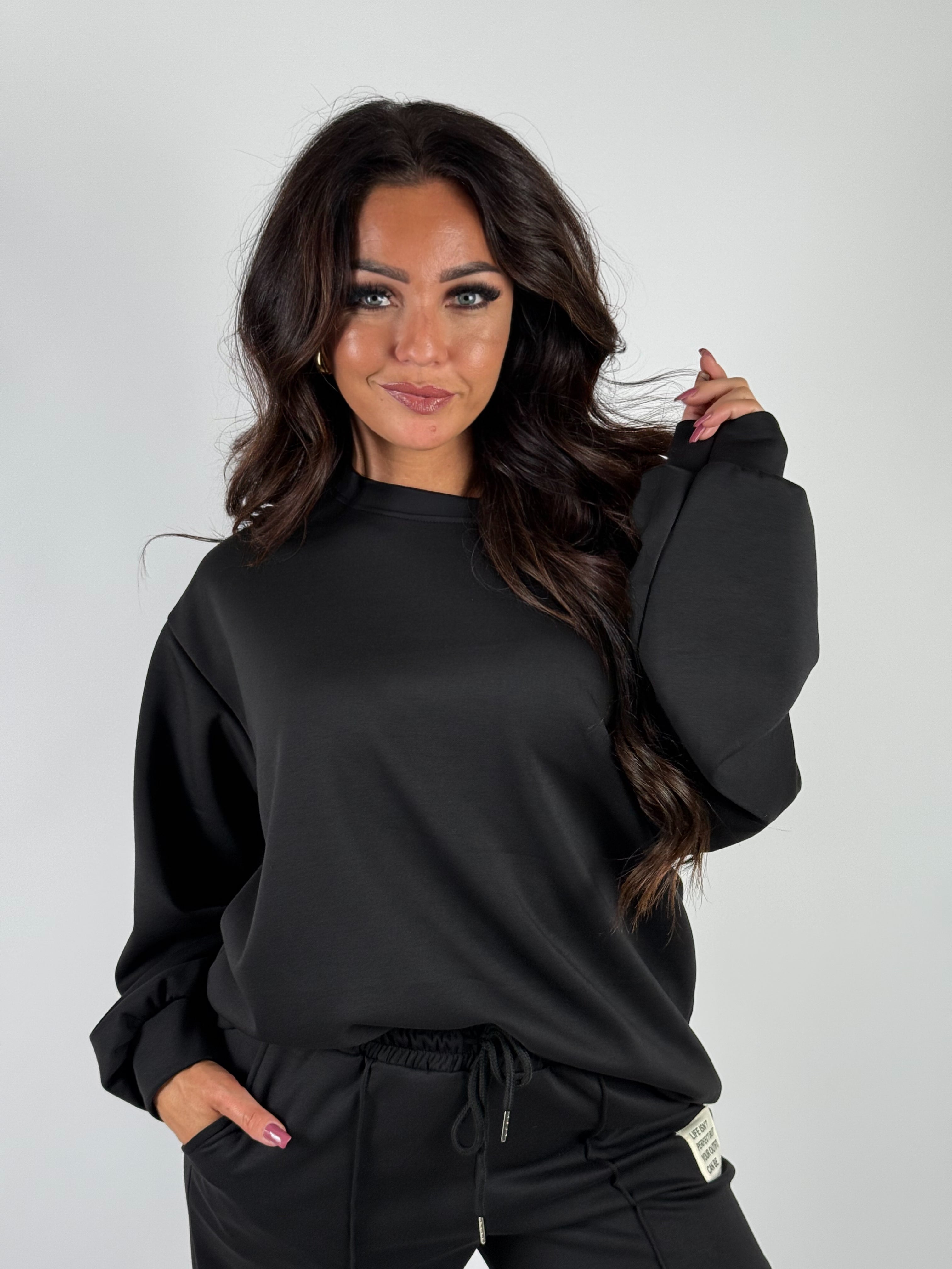 Set Jogg Label Zwart
