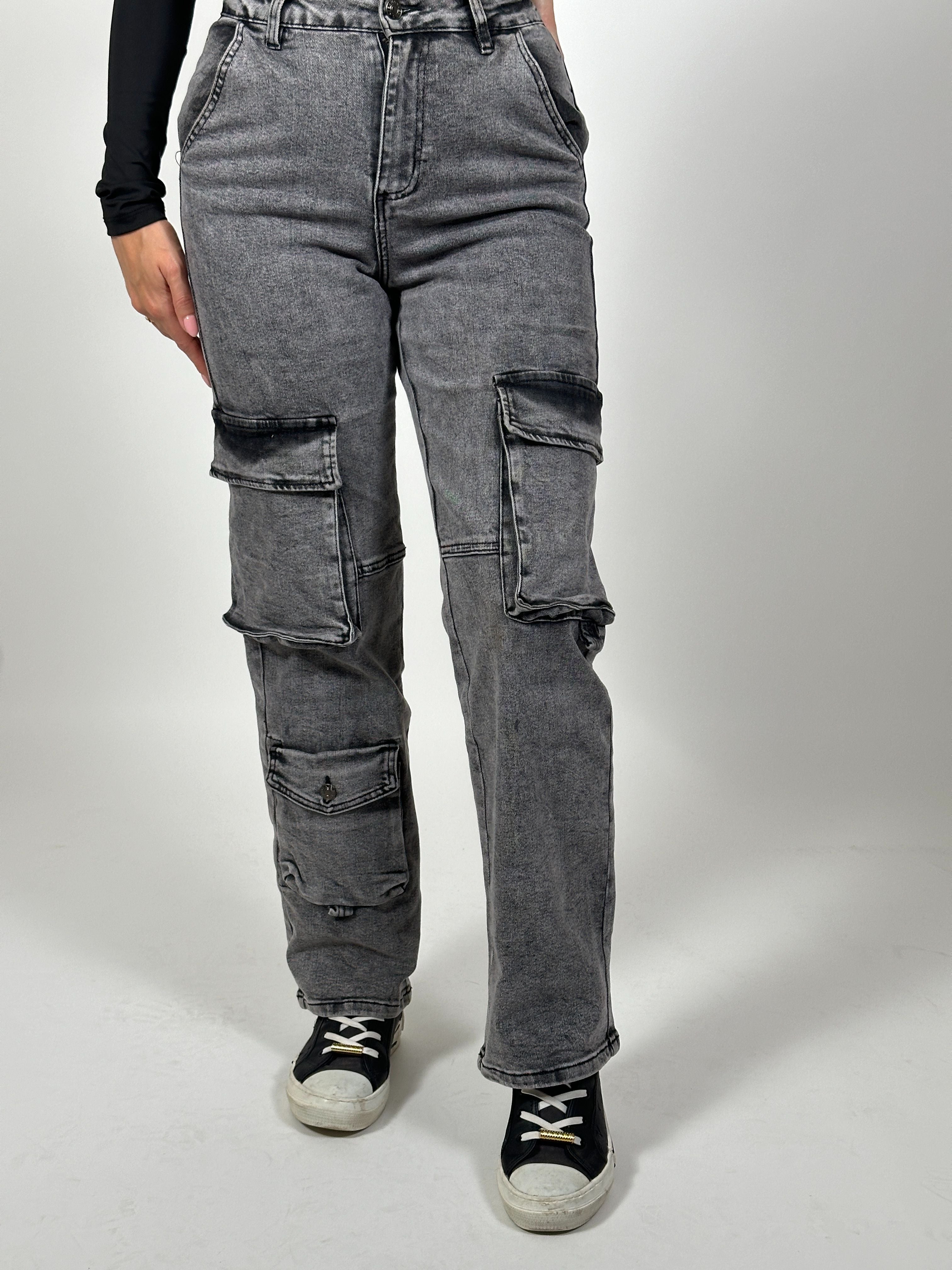 Jeans L Cargo 090-1 Grijs