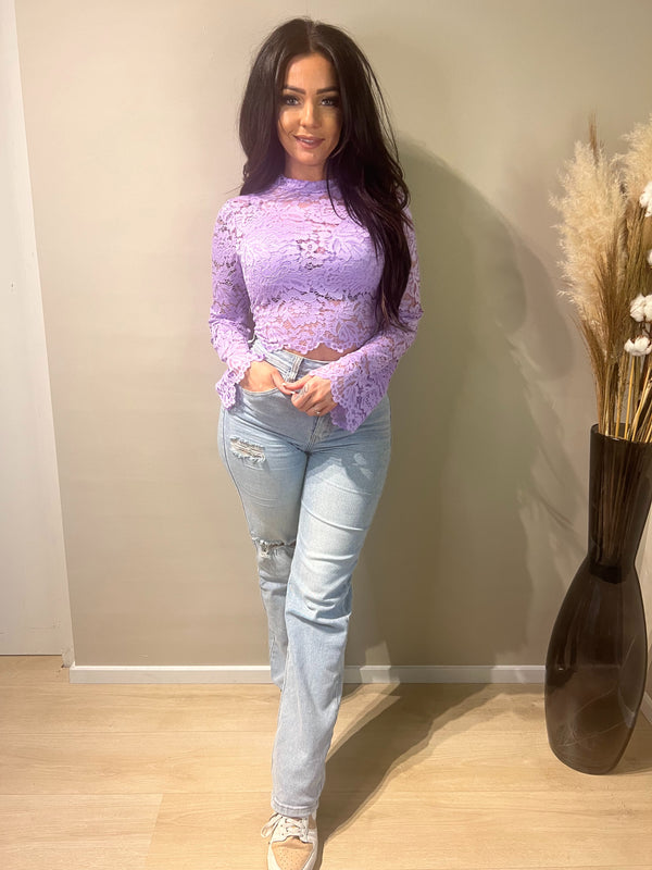 Top All Lace Purple