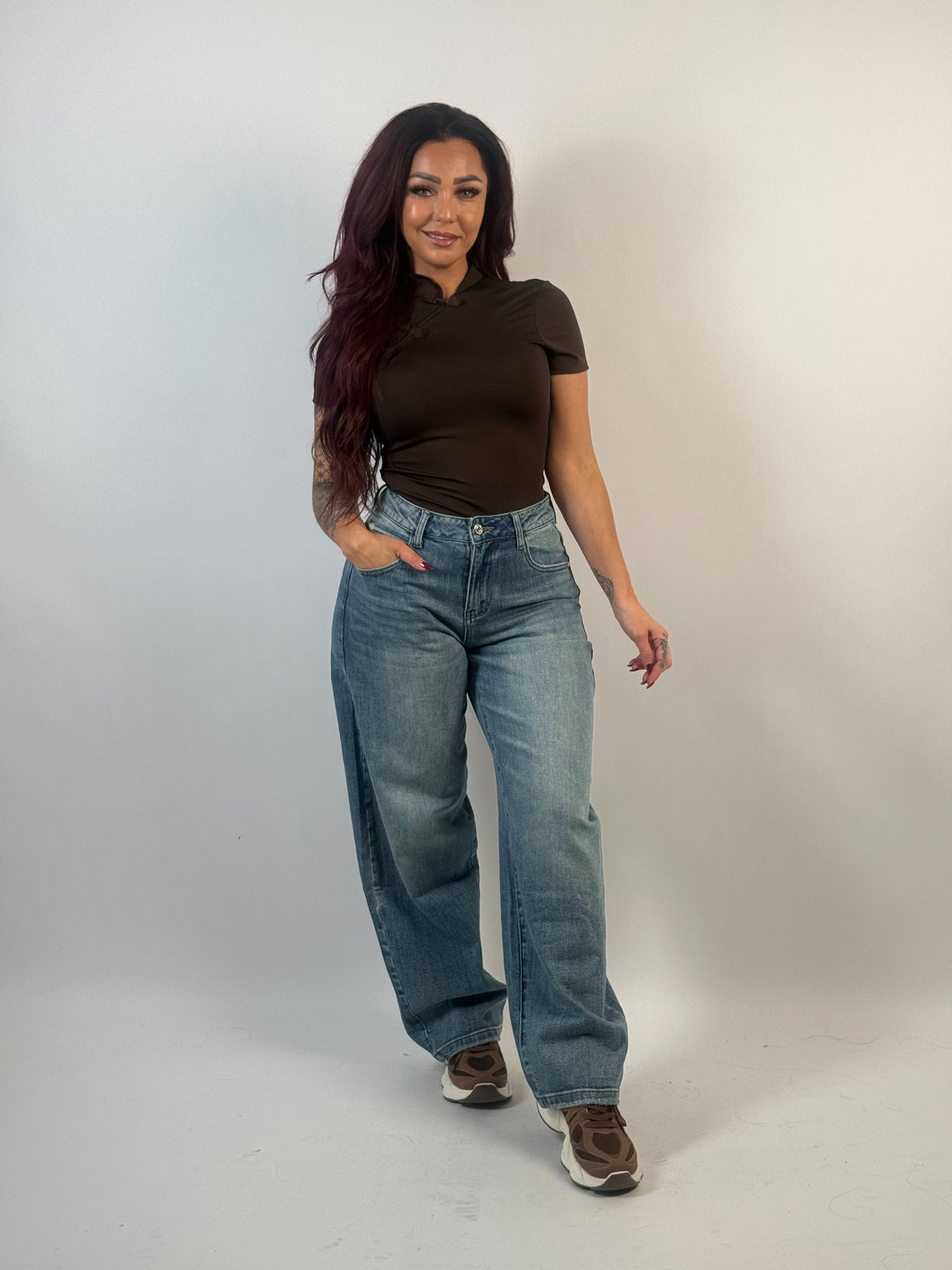 Jeans H 8208 Balloon Blauw