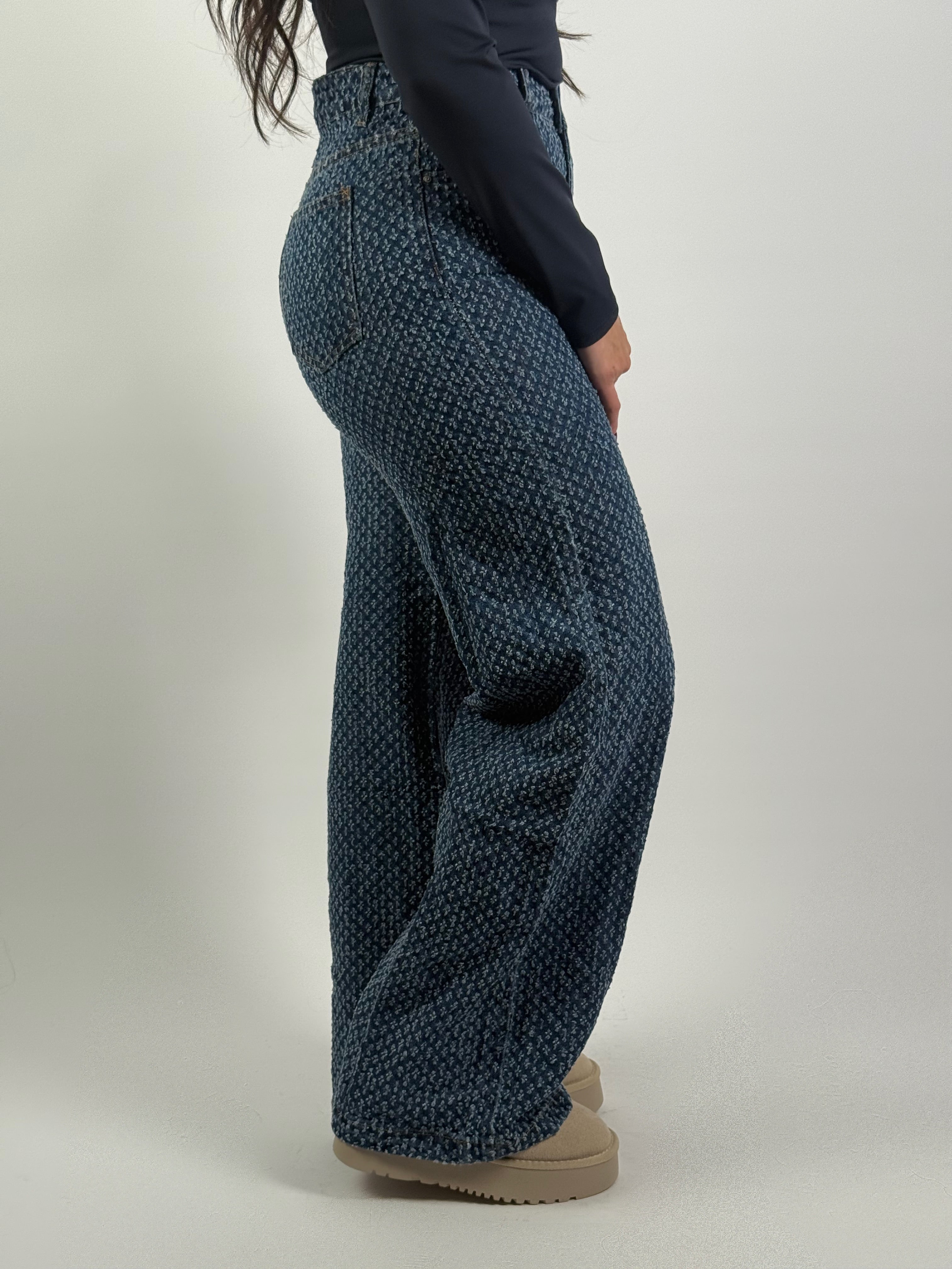 Jeans 6029 Wide Leg Blauw