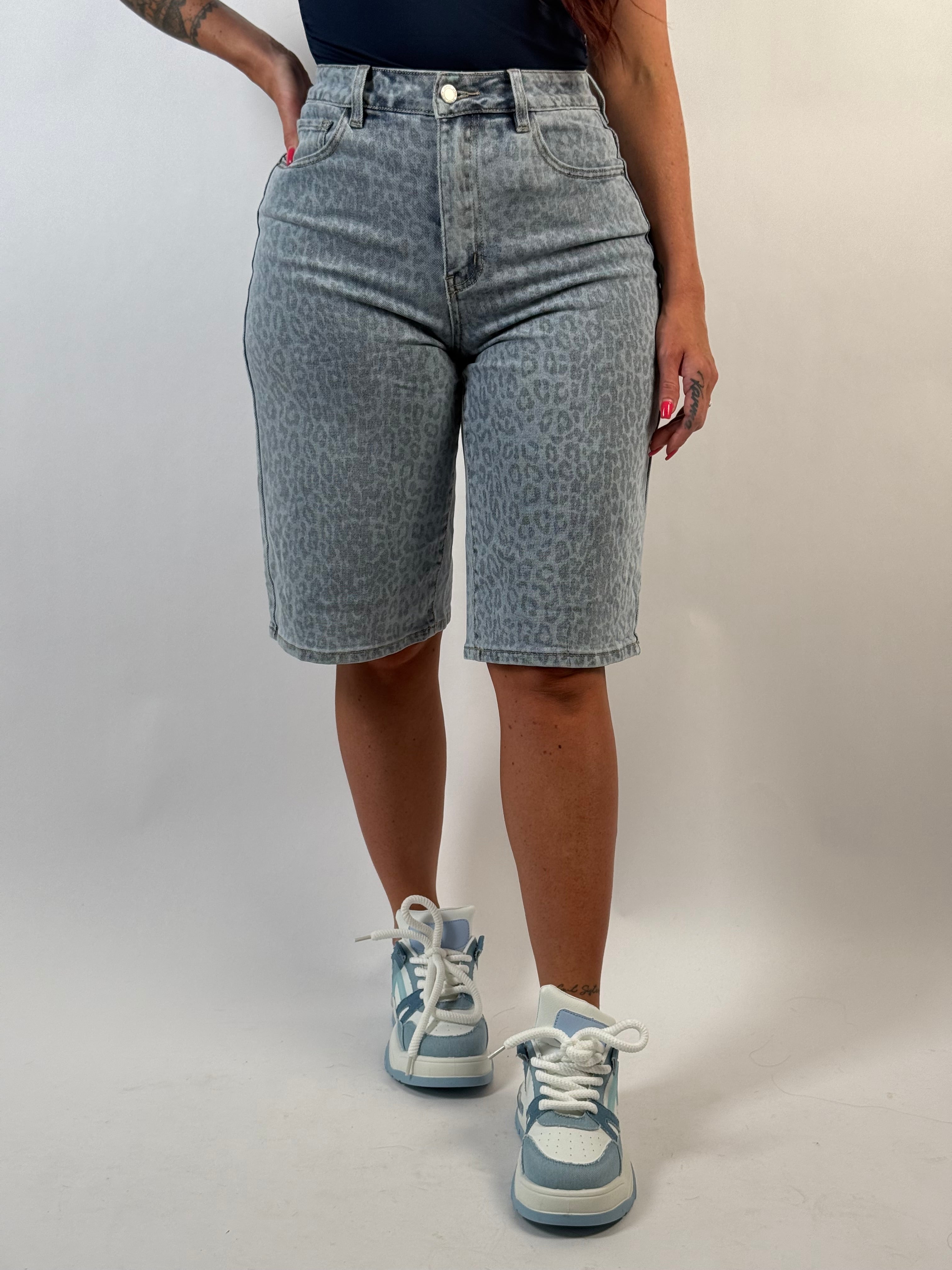 Jeans Short B 8065-80 Leo Blauw