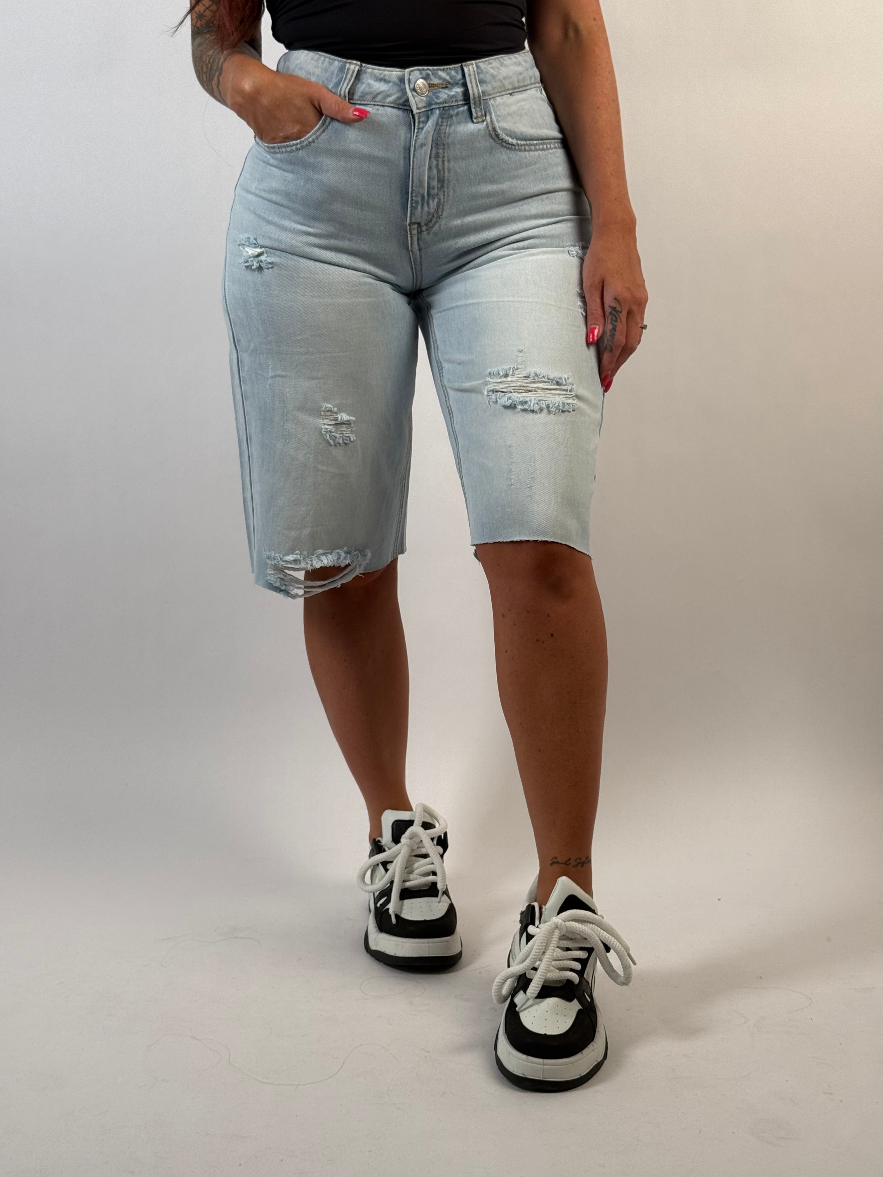 Jeans Short B 3101 Blauw