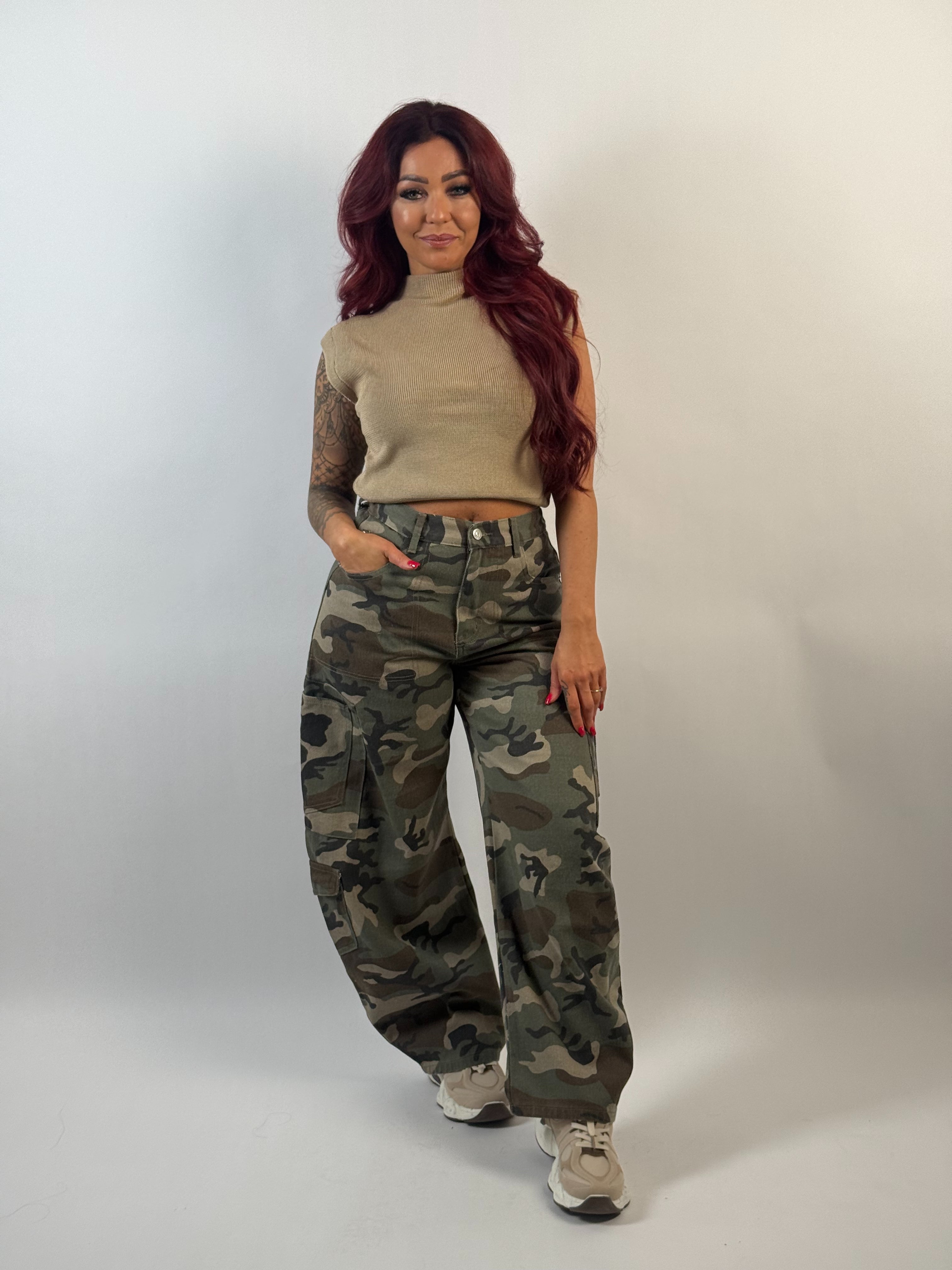 Broek Camou M Groen