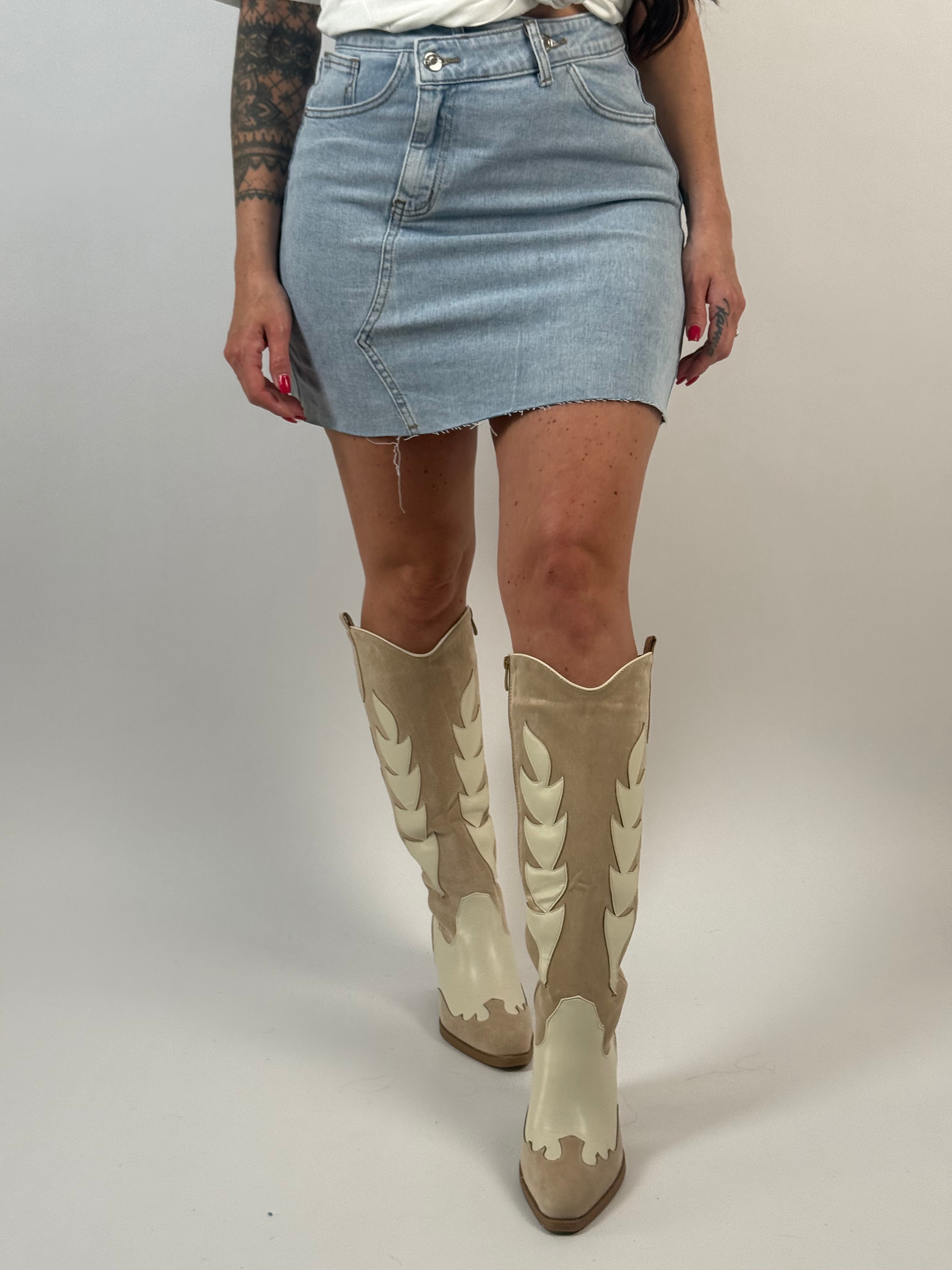 Rok Jeans B 007 Blauw