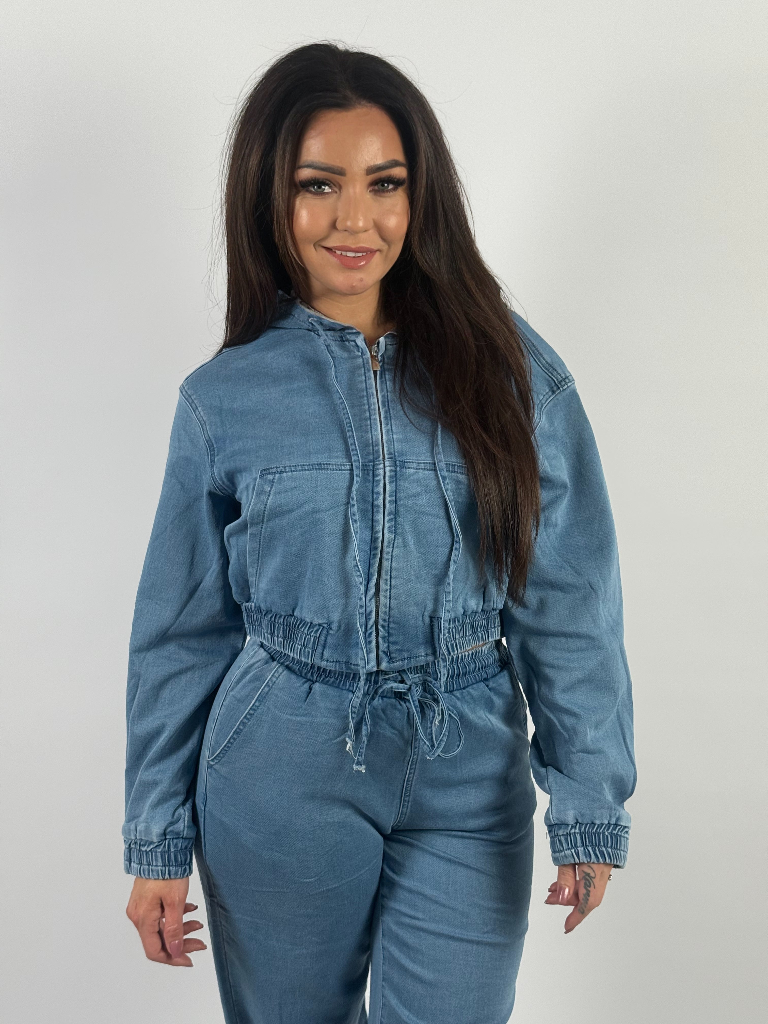 Jeans Jogg L 2229 Wide Leg Blauw