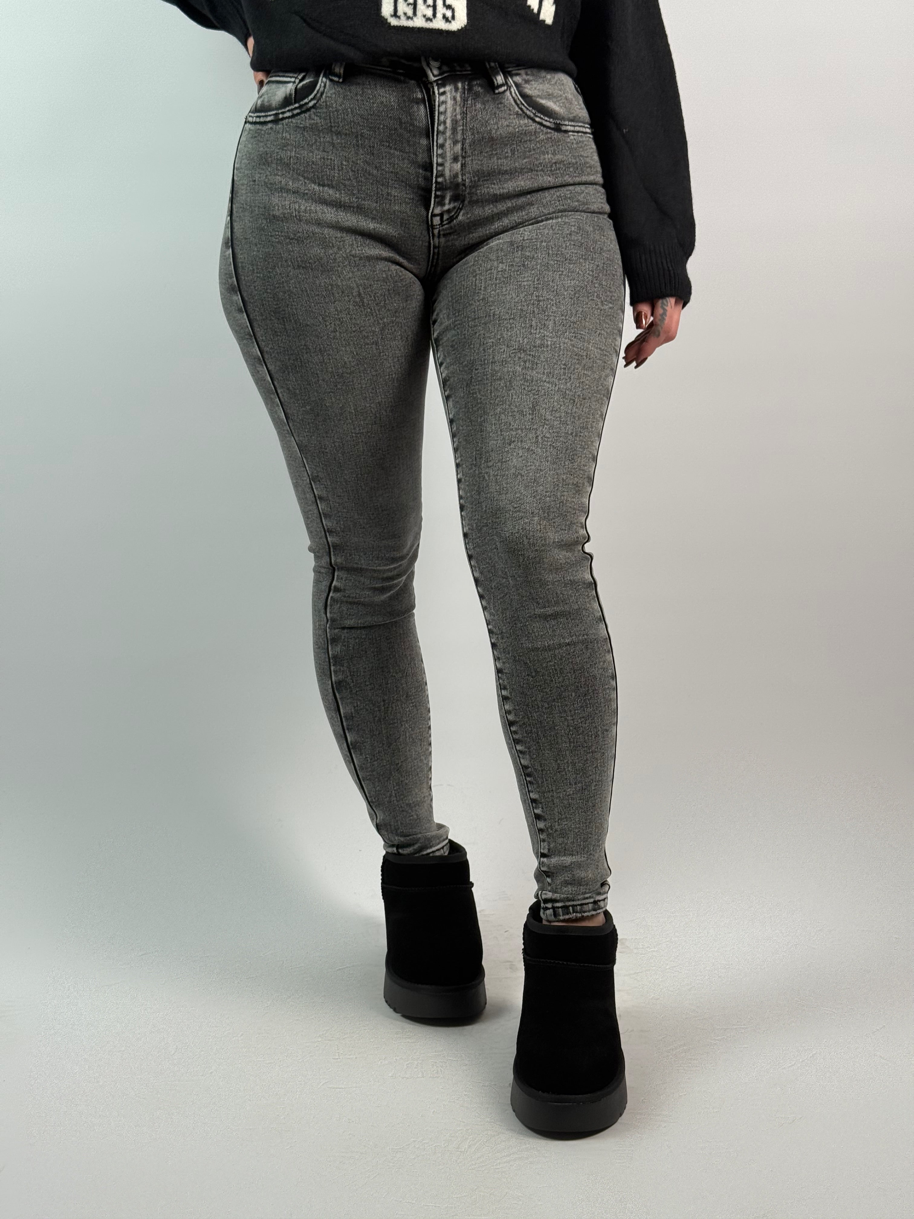 Jeans L Skinny 5377-17 D. Grijs