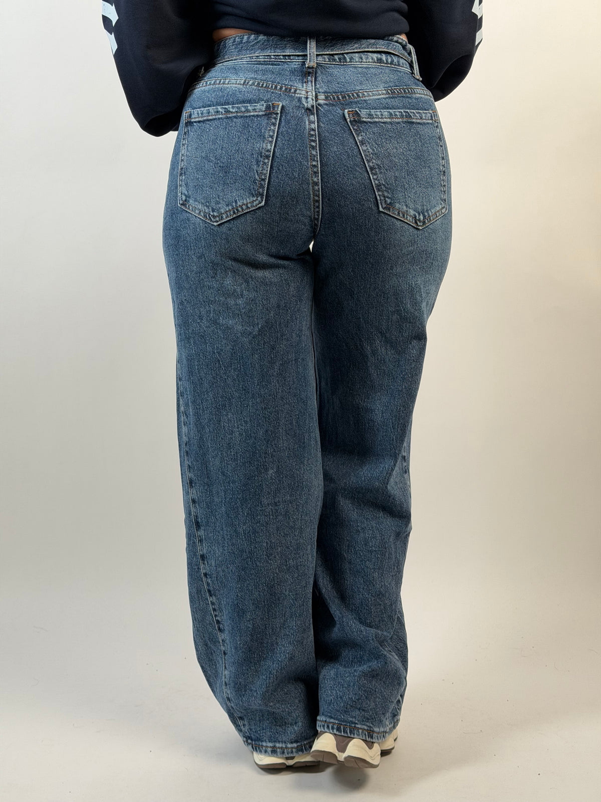 Jeans F 5713 Wide Leg Blauw