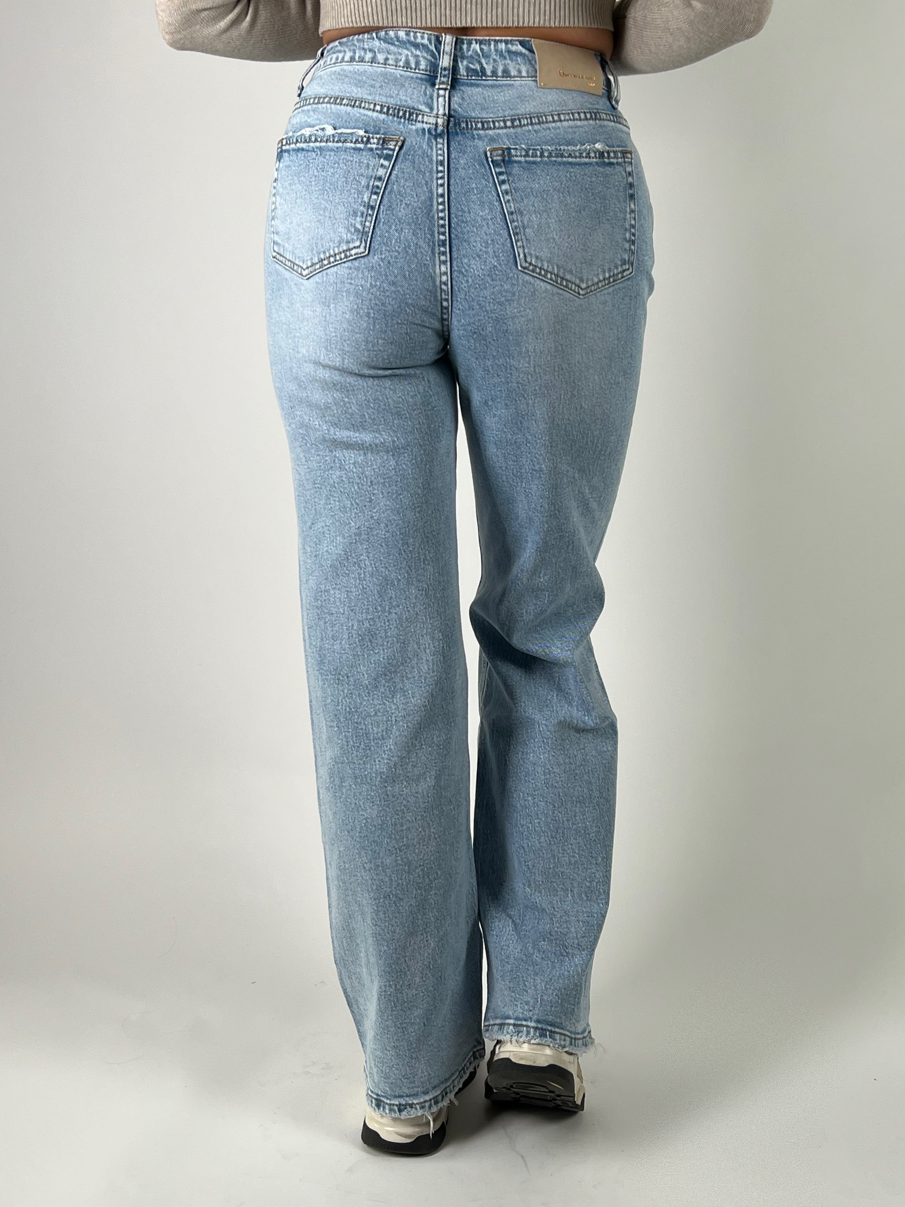 Jean Q 3610 jambe large bleu