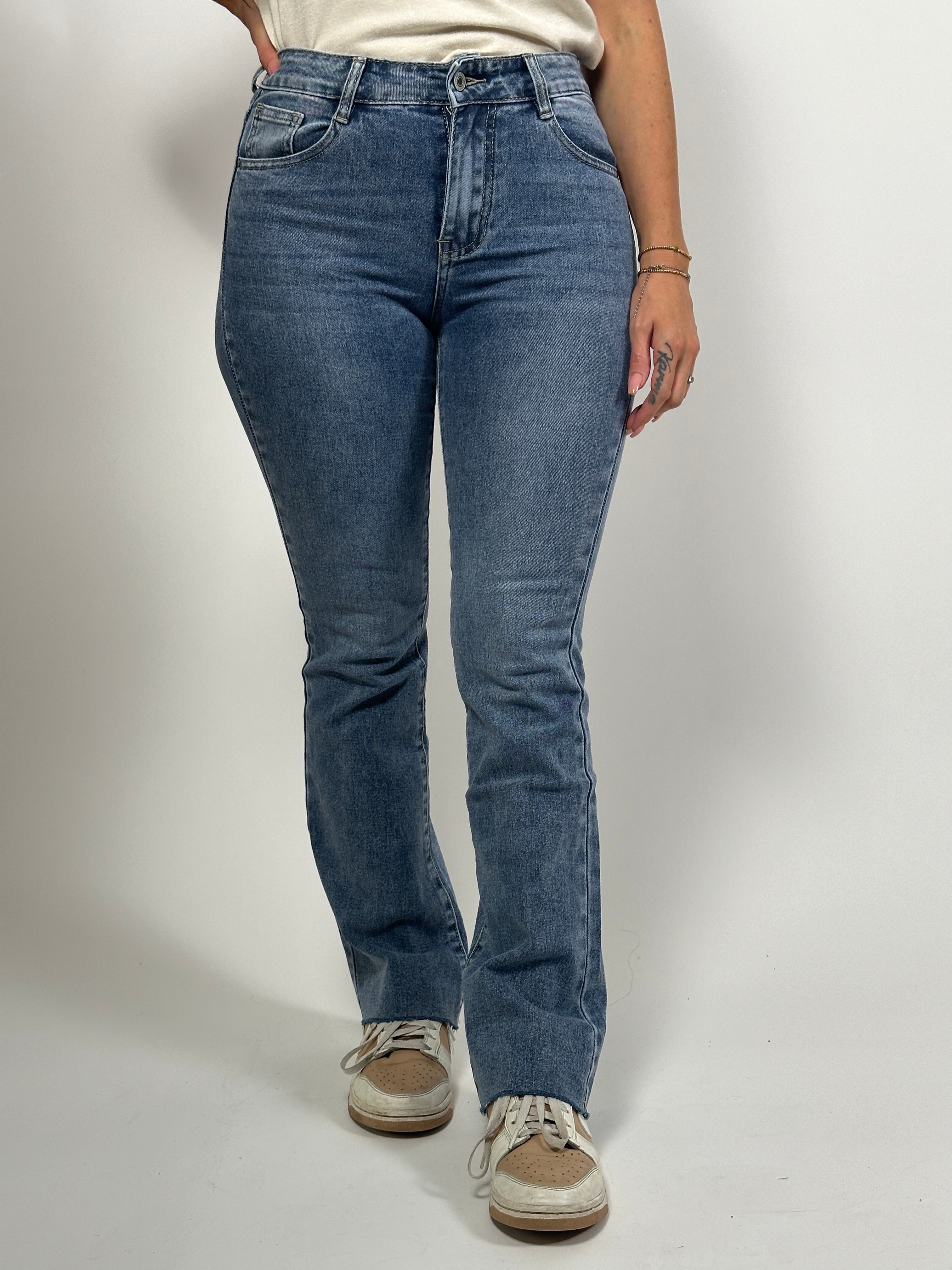 Jeans R 8525-1 Flared Blauw