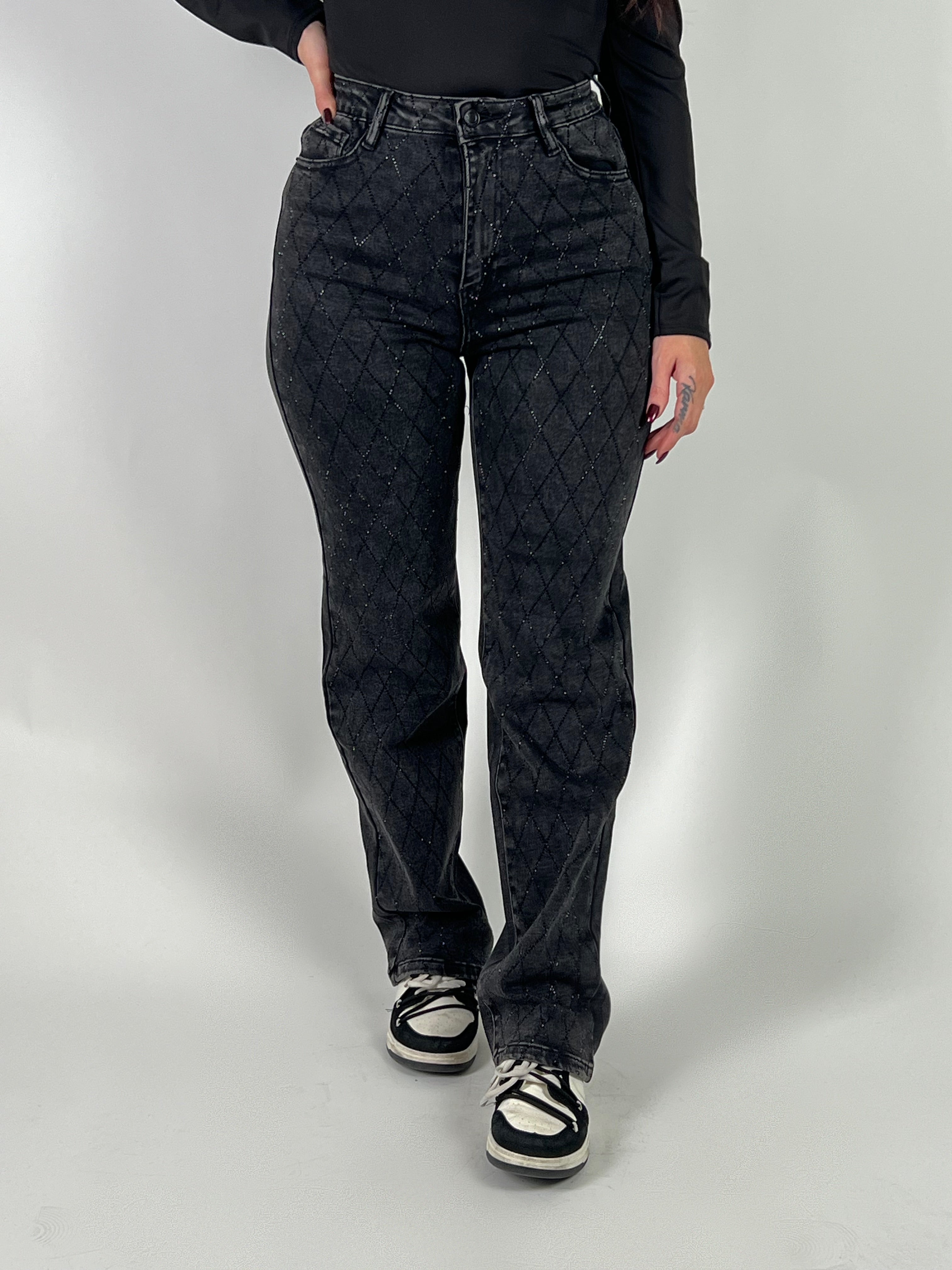 Jeans L 241-4 Straight Zwart