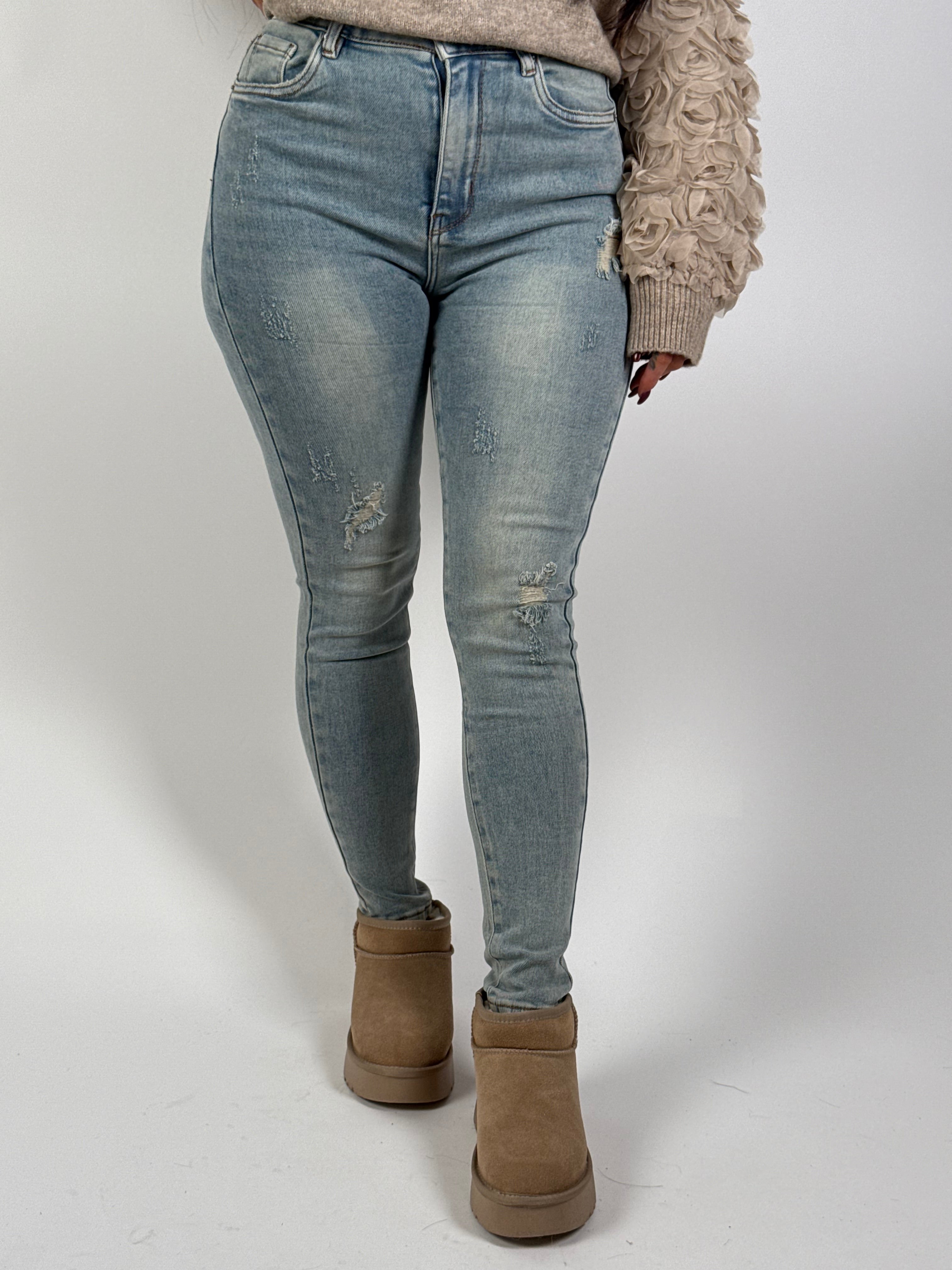 Jeans V 8250 Skinny Blauw