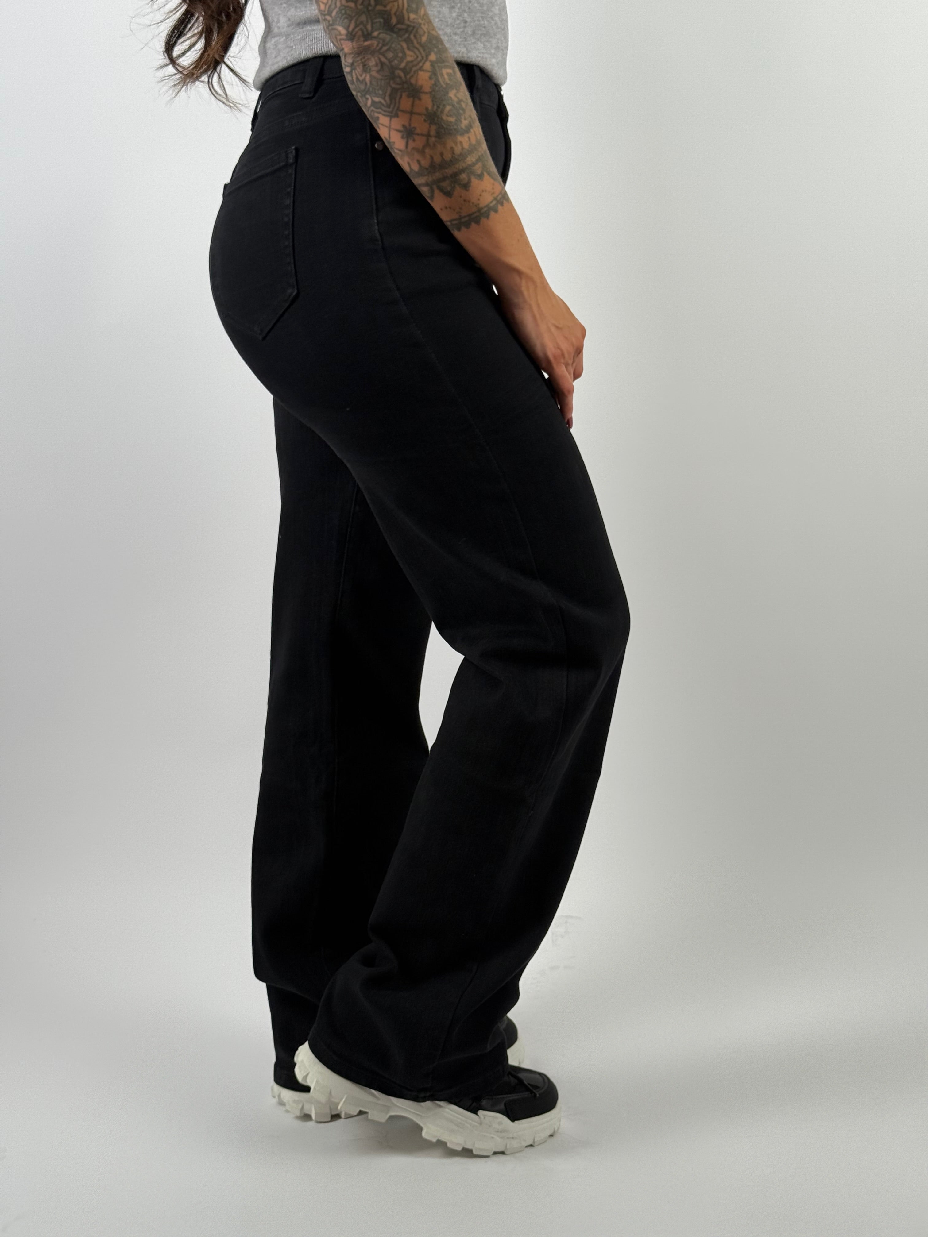 Jeans H 881-1 Wide Leg Zwart