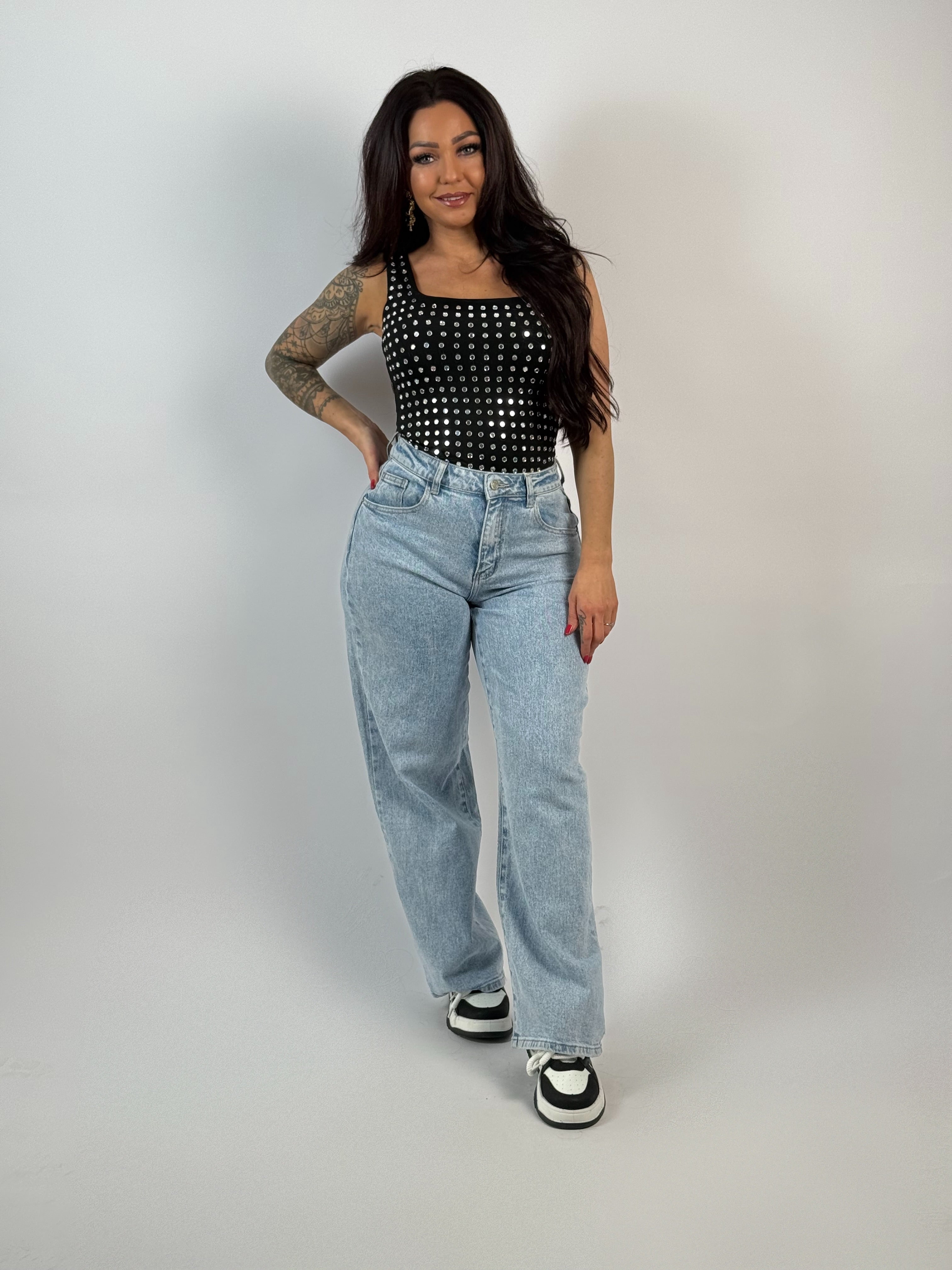 Body All Stud Zwart