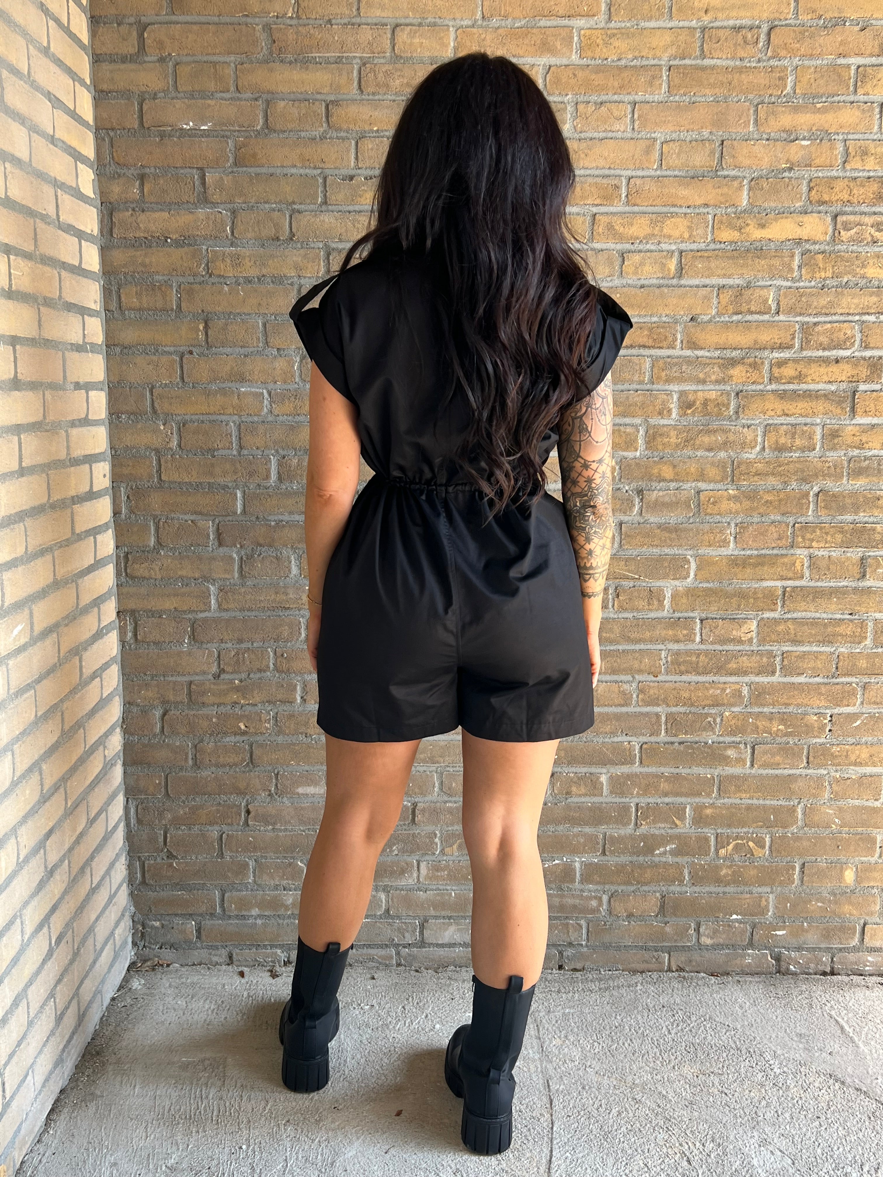 Playsuit Pocket Black