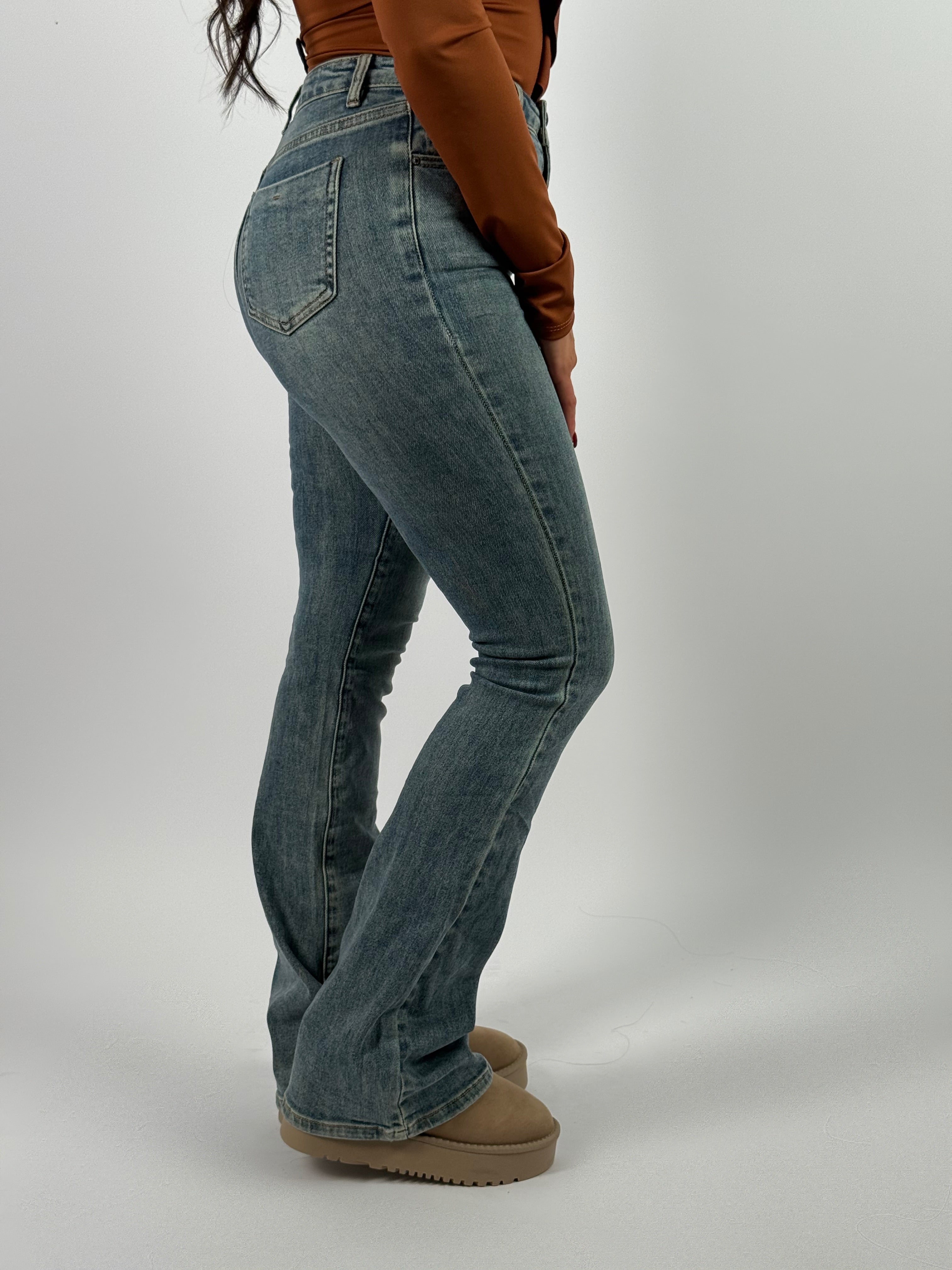 Jeans H 6156-26 Flared Blue