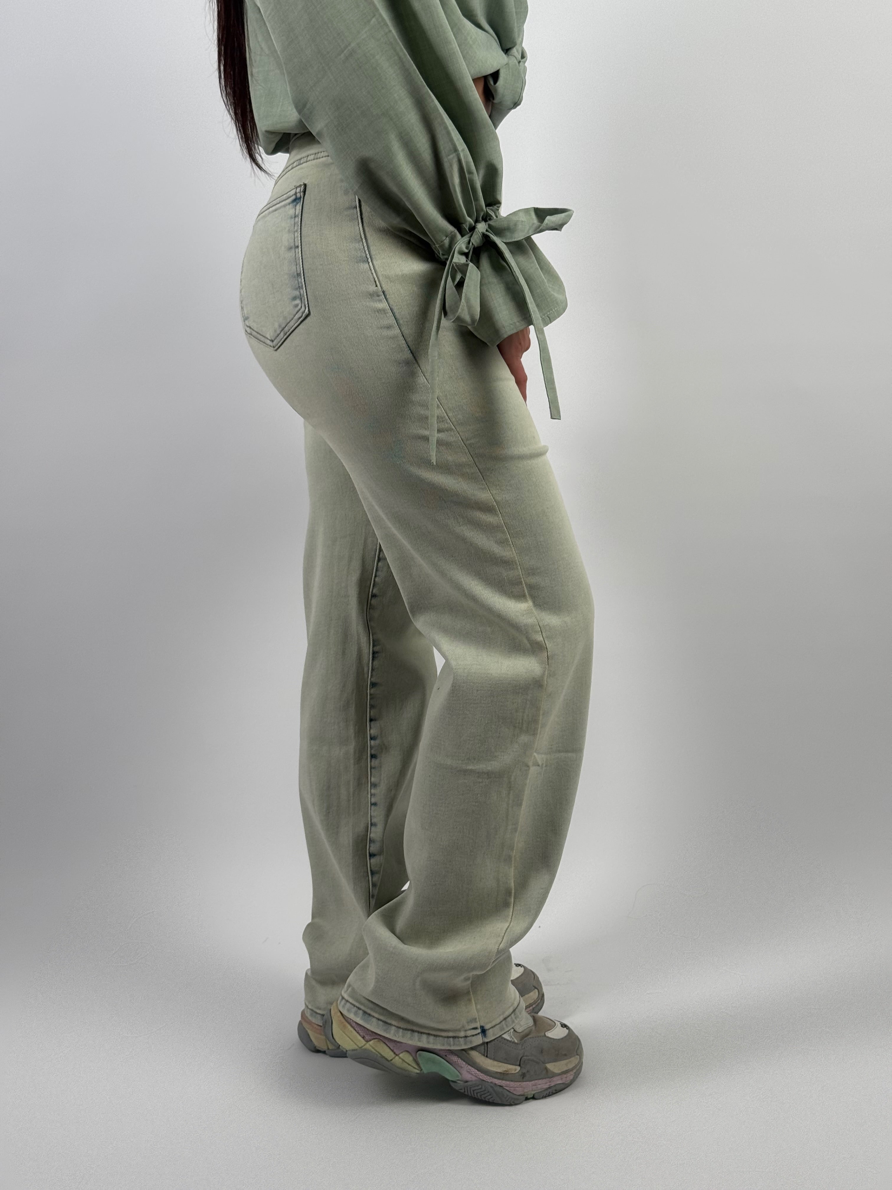 Jeans H 973-5 Wide Leg L. Blauw