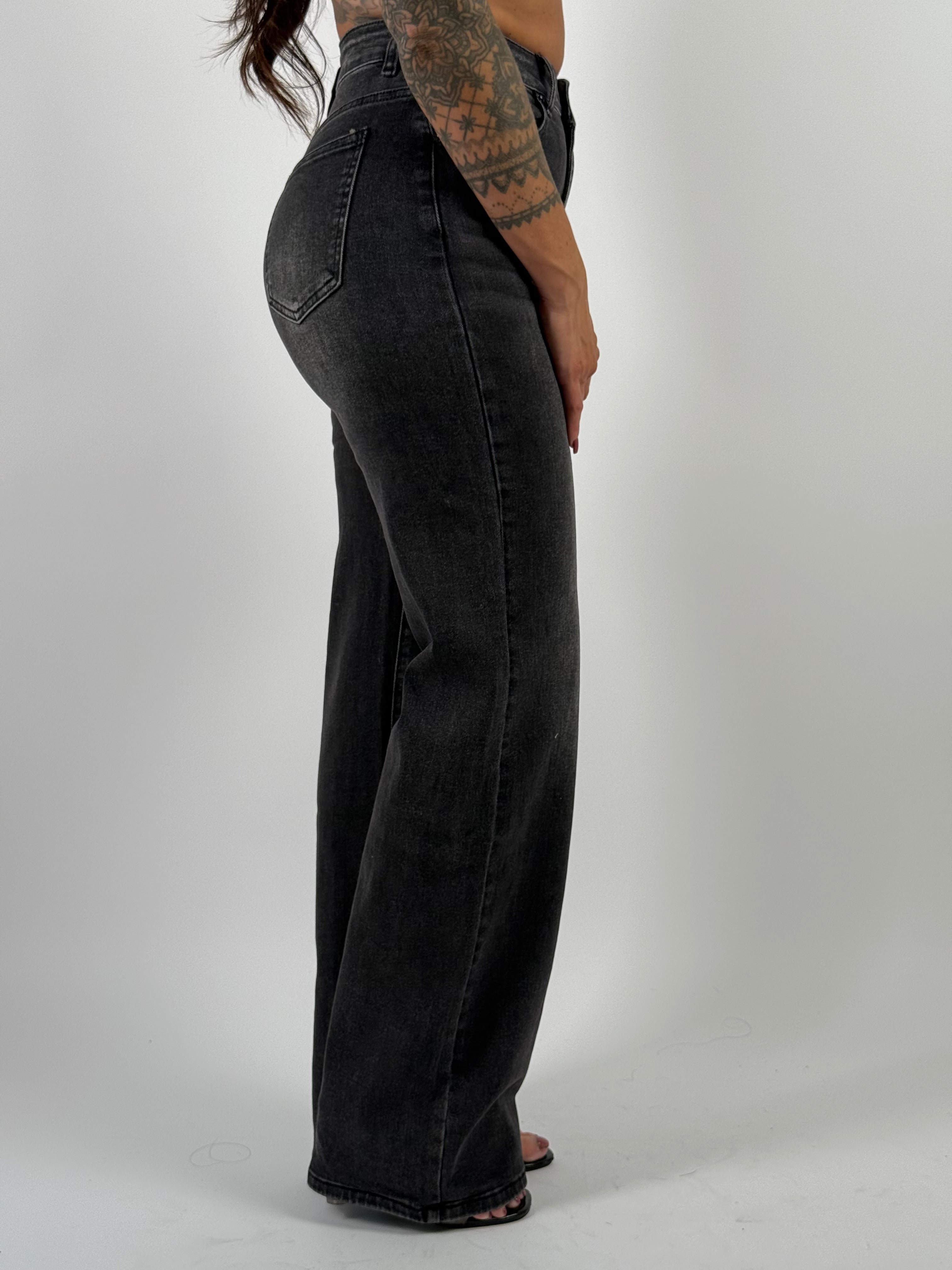 Jeans L 3322-6 Wide Leg Grijs